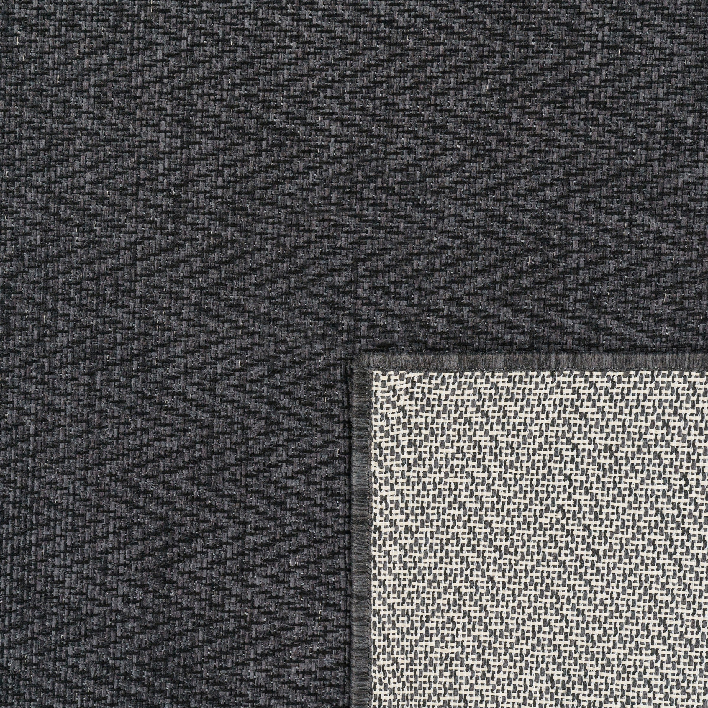 Paco Home Teppich »Luca 421«, rechteckig, 4 mm Höhe, Flachgewebe, meliert, geometrisch, In- und Outdoor geeignet