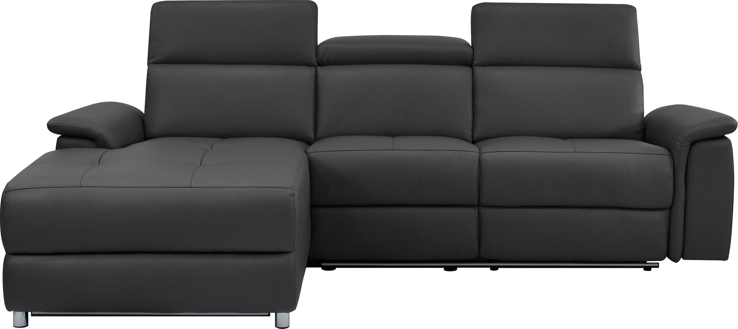 Places of Style Ecksofa "Pareli, L-Form, 259cm,m. Recamiere, Echtleder, Kun günstig online kaufen