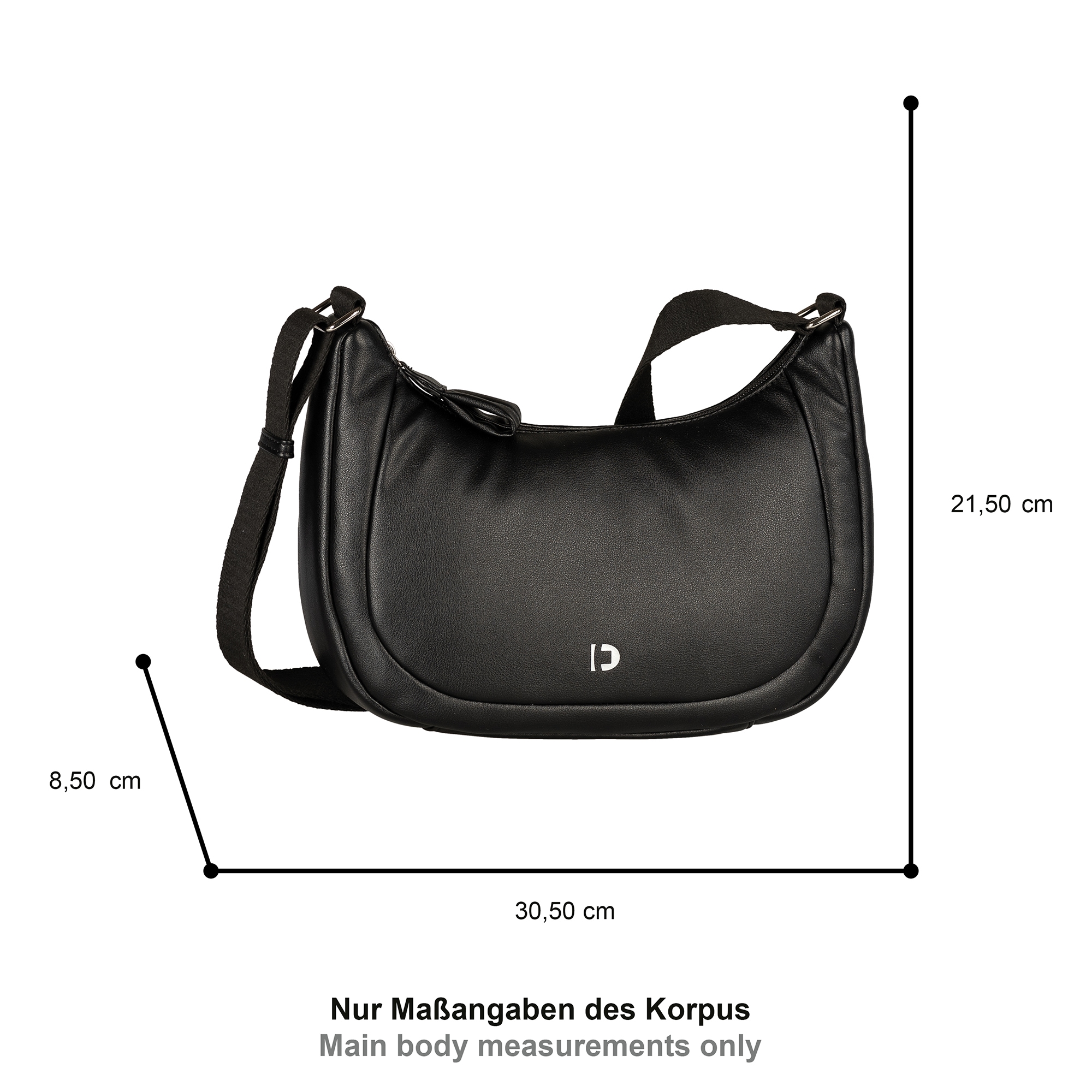 TOM TAILOR Denim Umhängetasche »Maye«, besondes soft wattiertes Lederimitat mit sportlichem Gewebeband