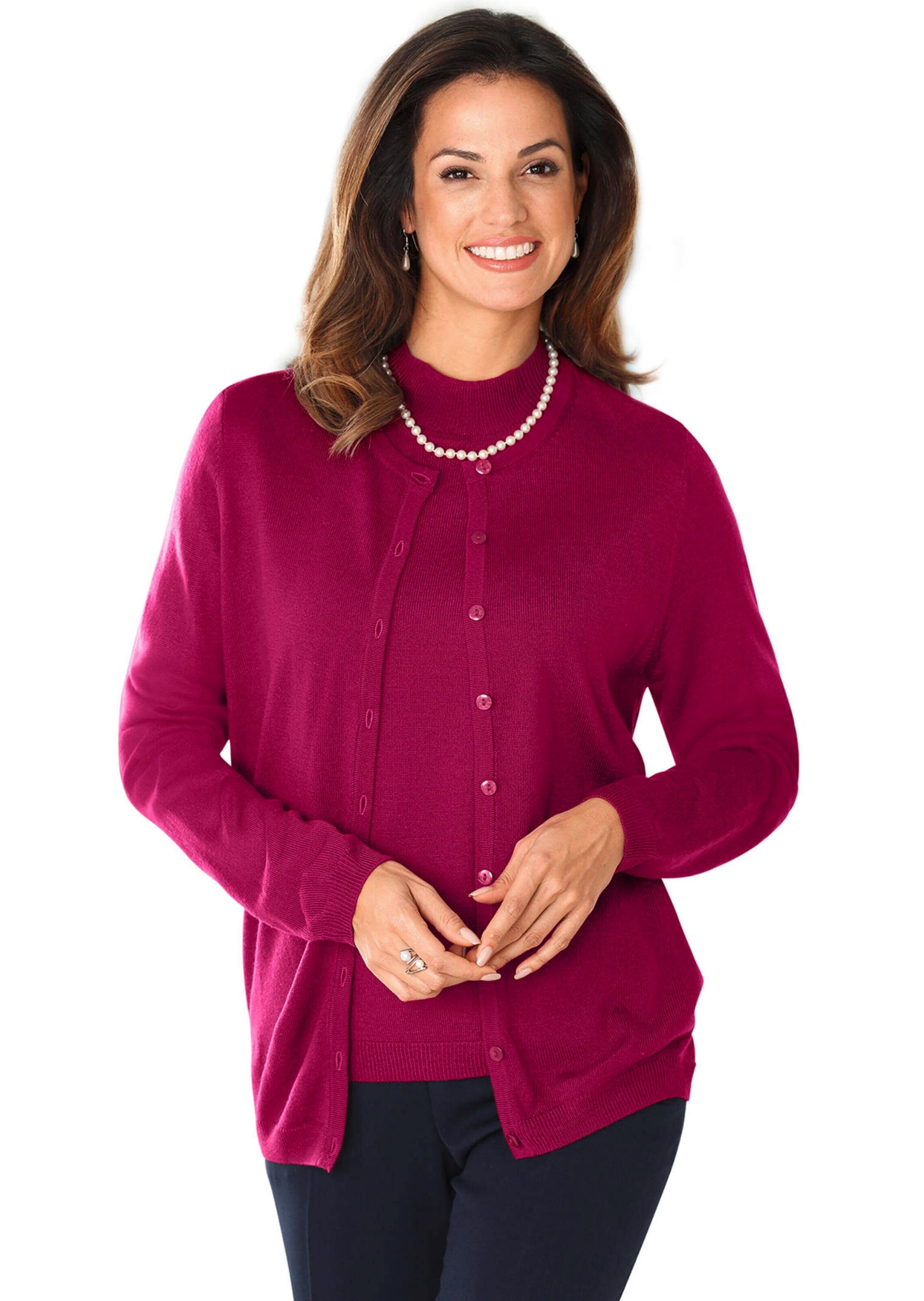 GOLDNER Strickpullover »Pflegeleichtes Basic-Strickset«