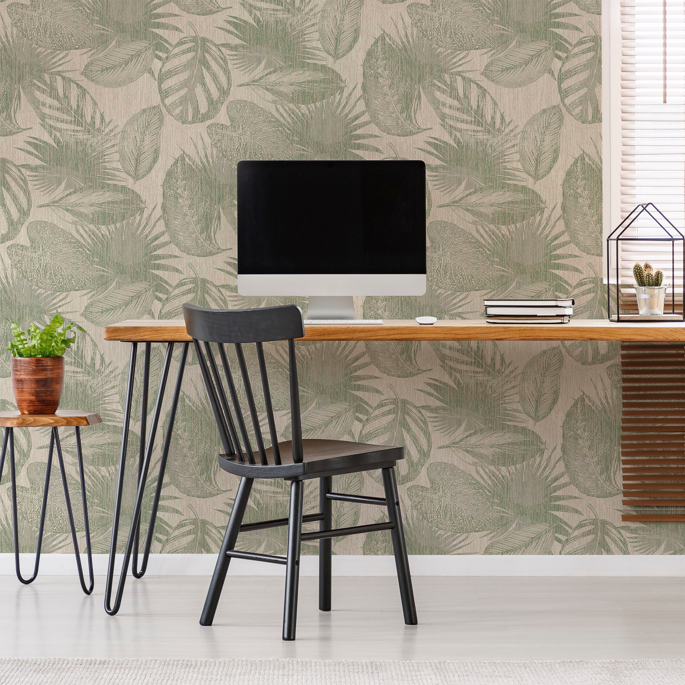 Superfresco Easy Vliestapete »Urban Natur Grun«, Motiv, floral