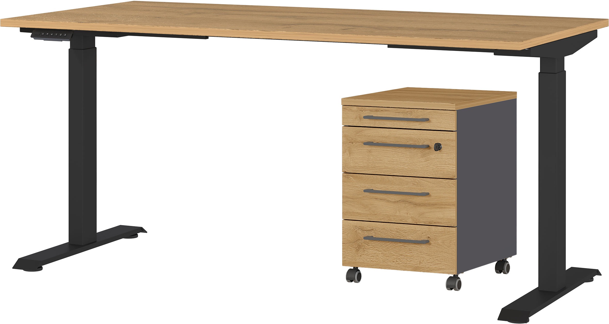 GERMANIA Büromöbel-Set "Agenda" Set bestehend aus höhenverstellbarem Schrei günstig online kaufen