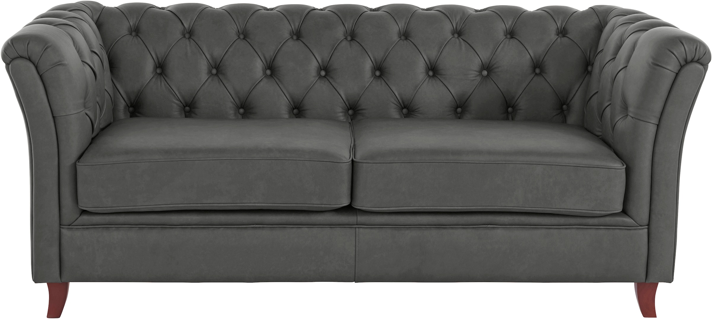 Home affaire Chesterfield-Sofa "Reims", mit echter Chesterfield-Knopfheftung, hochwertige Verarbeitung