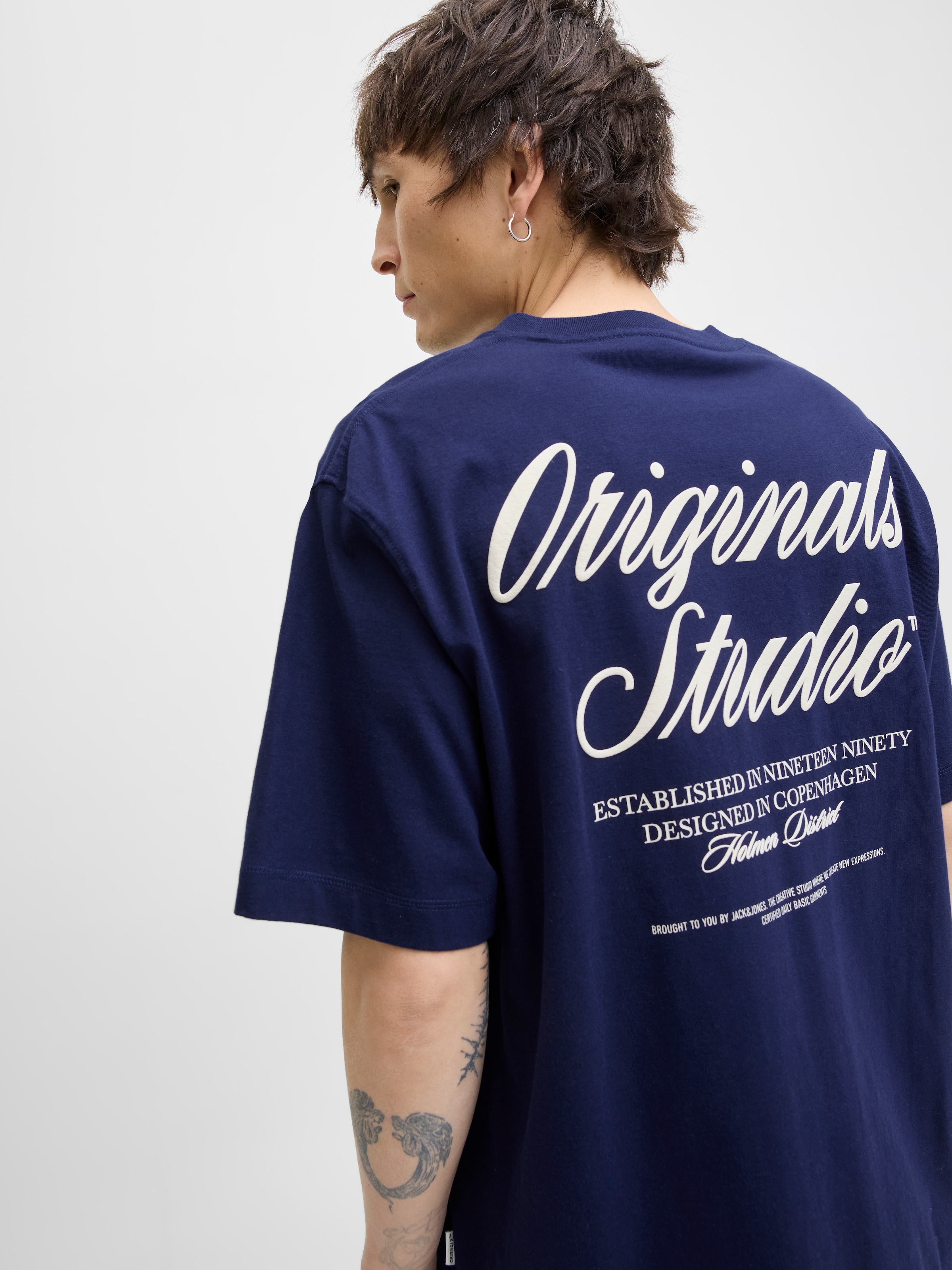 Jack & Jones Kurzarmshirt »JORNORREBRO TYPO TEE SS CREW NECK NOOS«