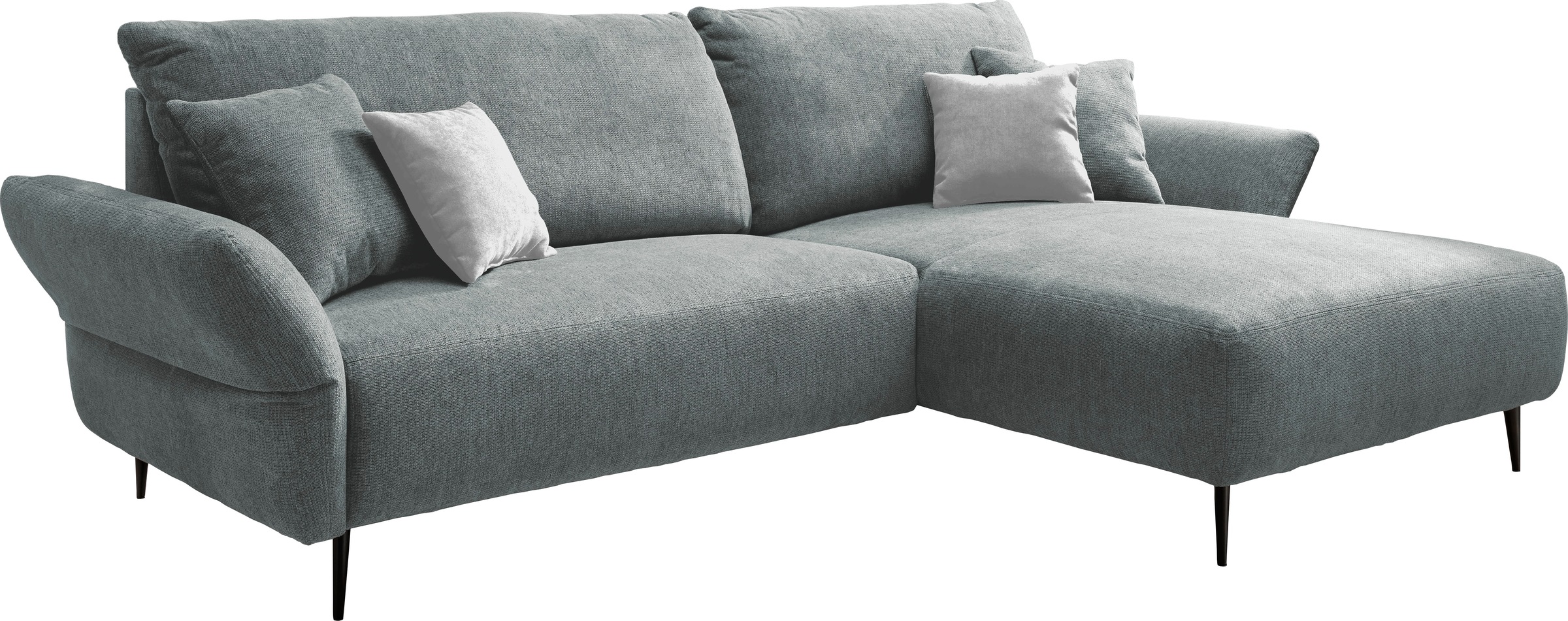 INOSIGN Ecksofa »Amarena L-Form«, inklusive Armlehnenverstellfunktion, 4x Zierkissen gratis