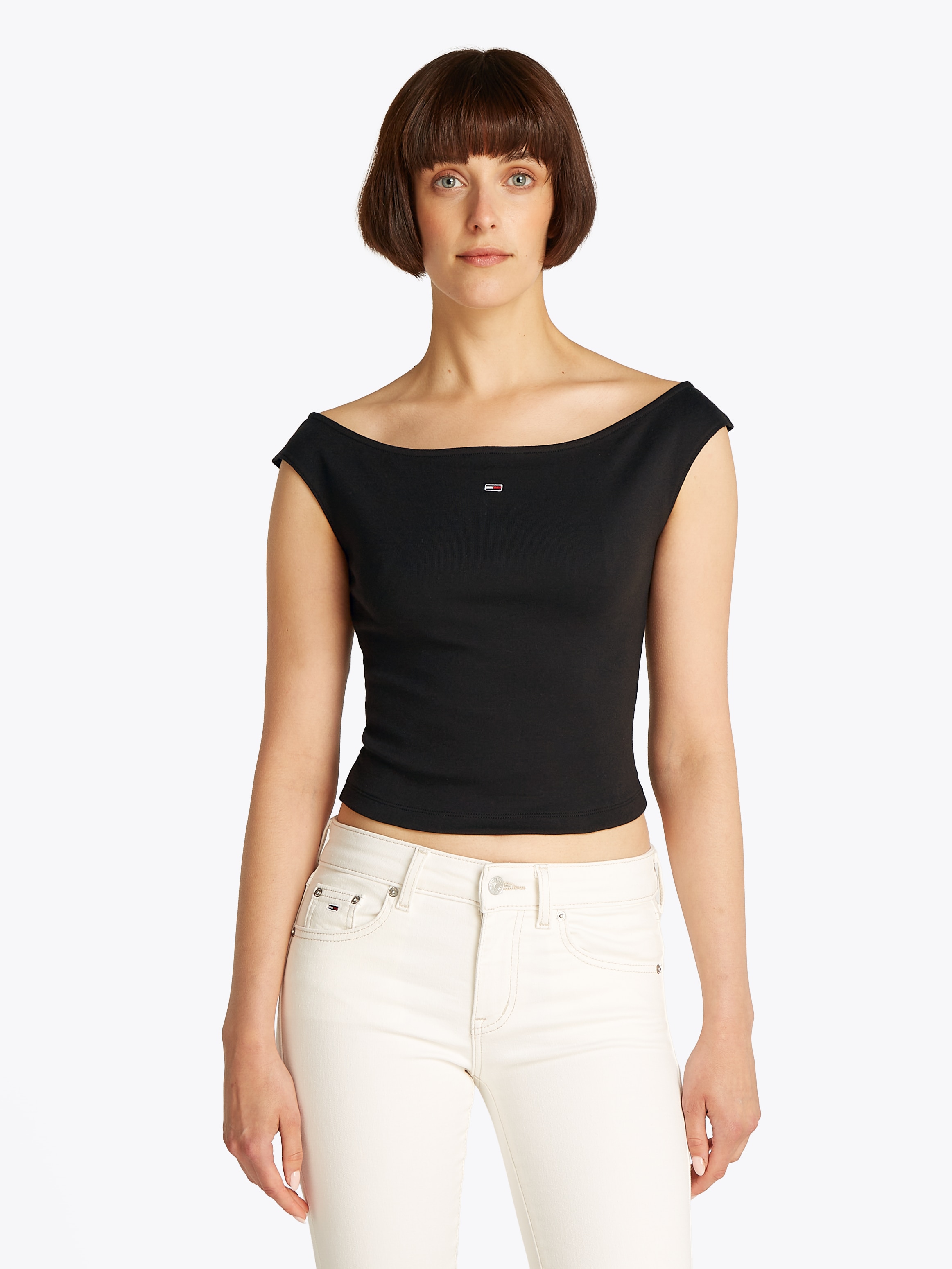 Tanktop »TJW BOAT NECK TOP SS EXT«, mit Logostickerei