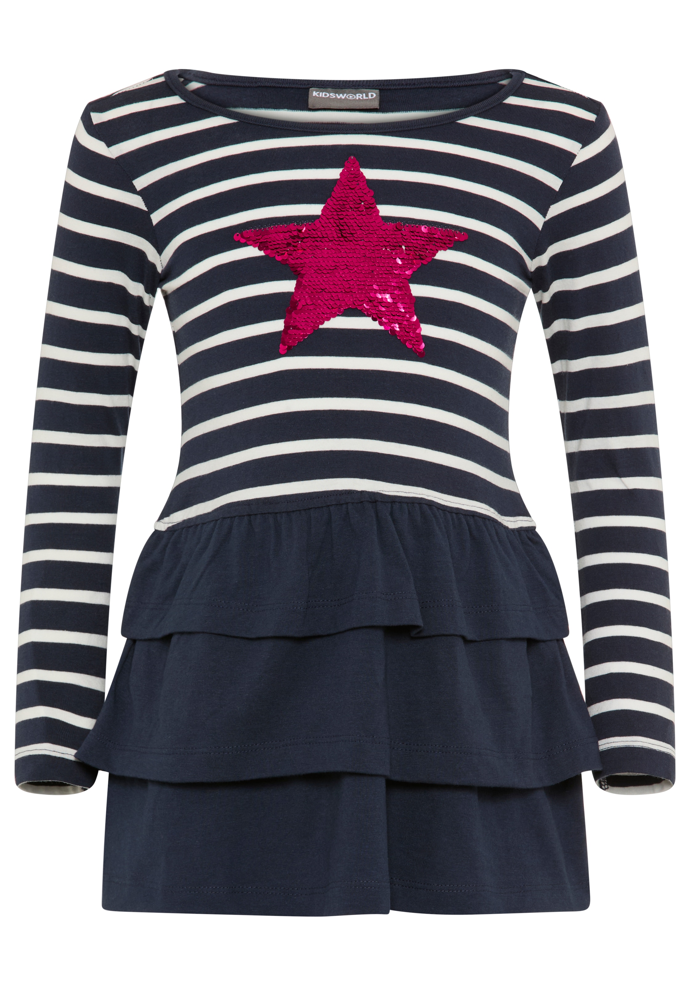 KIDSWORLD Jerseykleid »für kleine Mädchen«, für Partys und besondere Anlässe, kniefreie Länge, modischer Stil
