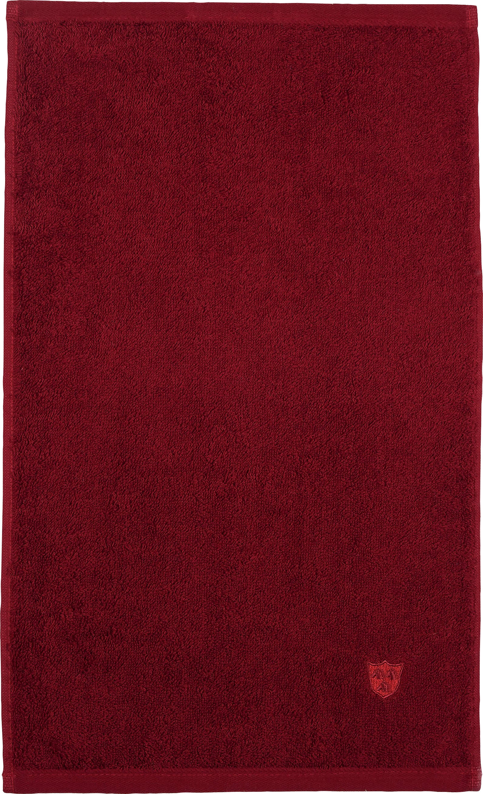 Gästehandtücher ROSS, B:30cm L:50cm, rot, Frottier, Obermaterial: 100% Baumwolle, Handtücher, "Vita", Bestickung ROSS-Emblem