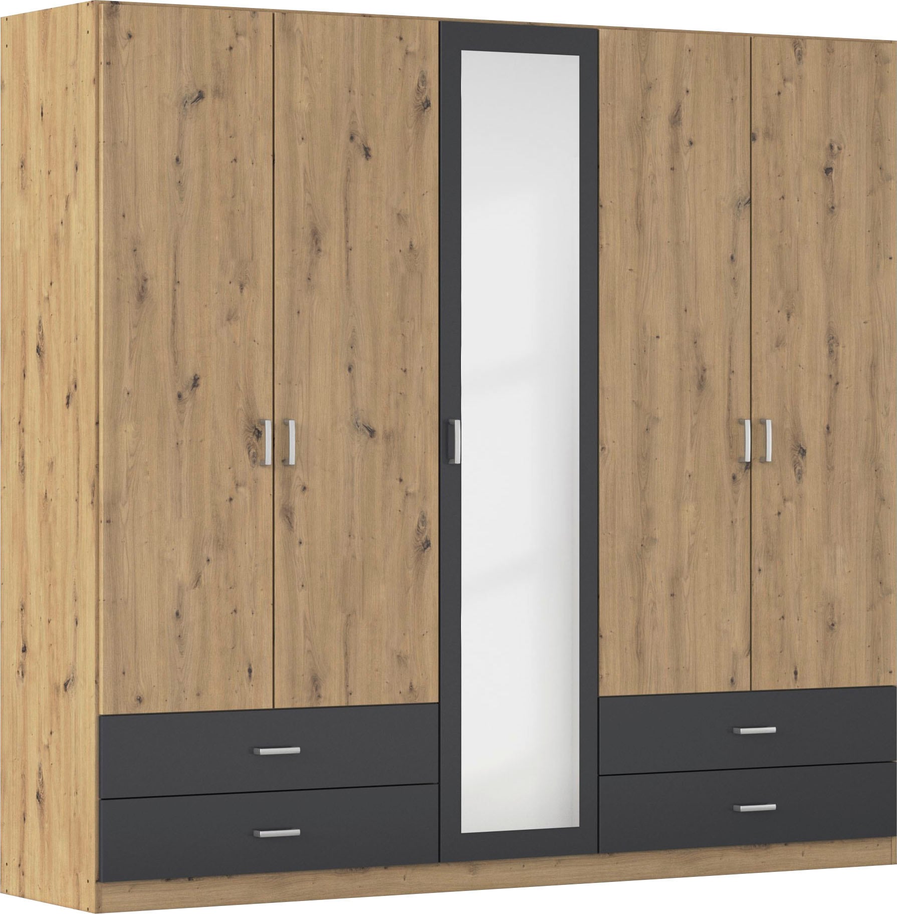 rauch Drehtürenschrank »Borbona«, Kleiderschrank Schrank Garderobe Wäscheschrank BORBONA in 2 Breiten