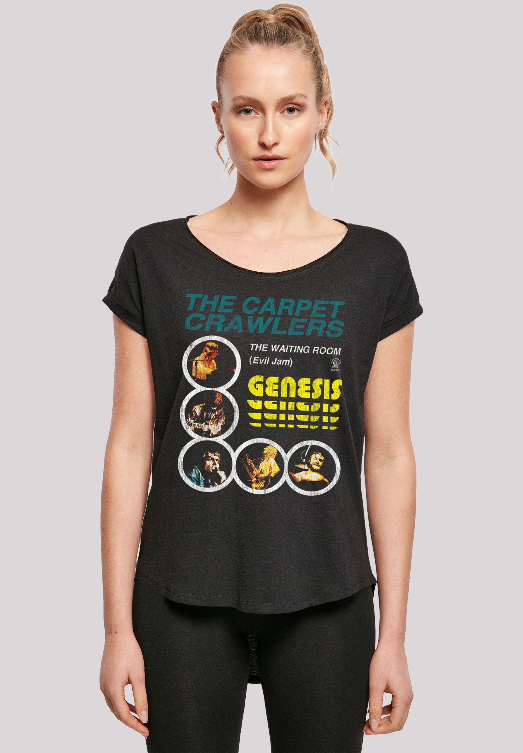 T-Shirt »Long Cut T-Shirt 'Genesis The Carpet Crawlers'«, Damen,Premium...