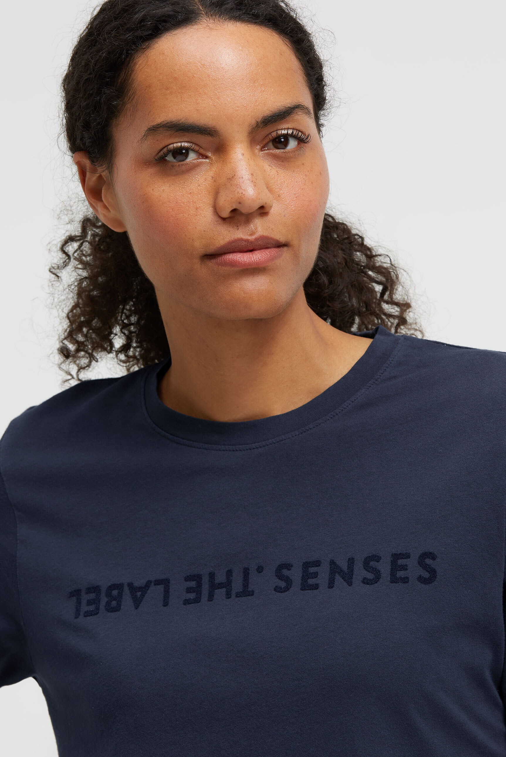 SENSES.THE LABEL Rundhalsshirt aus Baumwolle