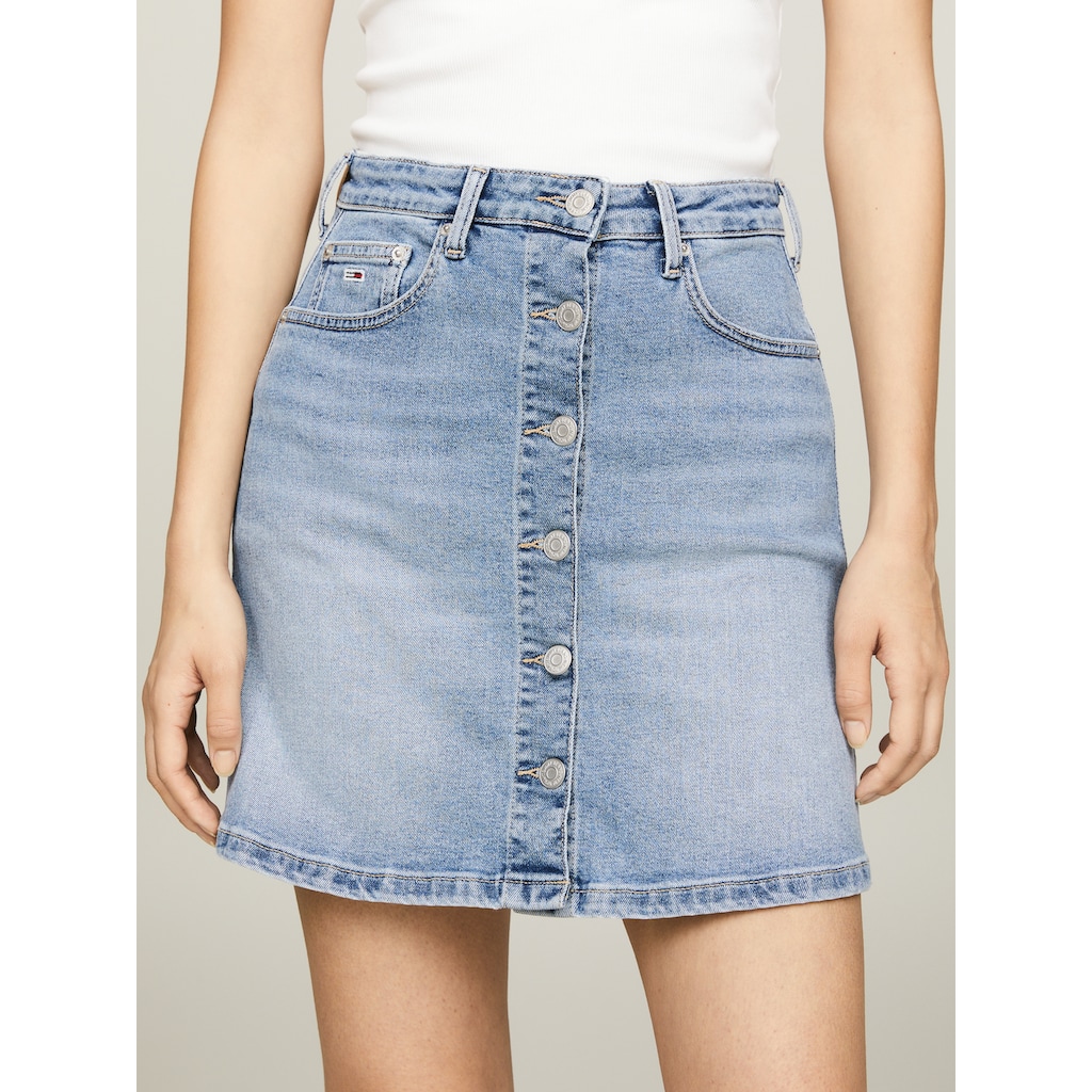 Tommy Jeans A-Linien-Rock »ALINE SKIRT BH0130«, Webrock im 5-Pocket-Style