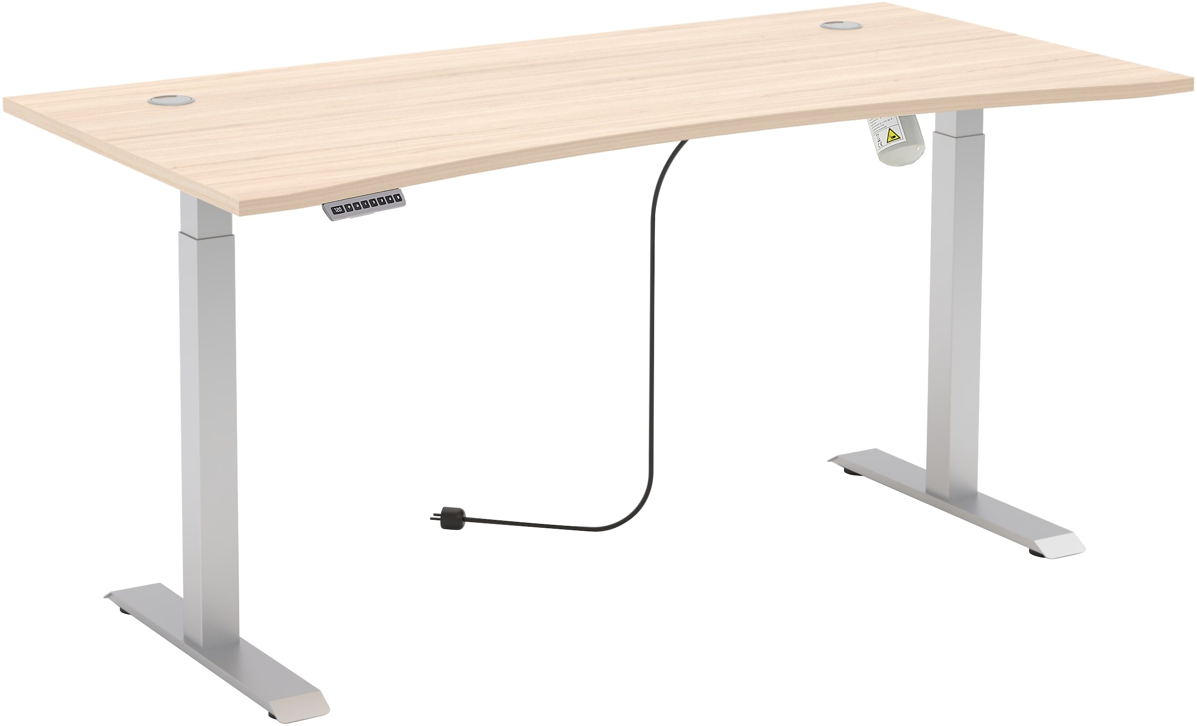 Innostyle Schreibtisch »Schreibtisch Santorin, 160/72/77 cm ( B/H/T)« 1 Stk. tlg. mit Motor zur Höhenverstellung (72-120 cm) mit Memory-Funktion