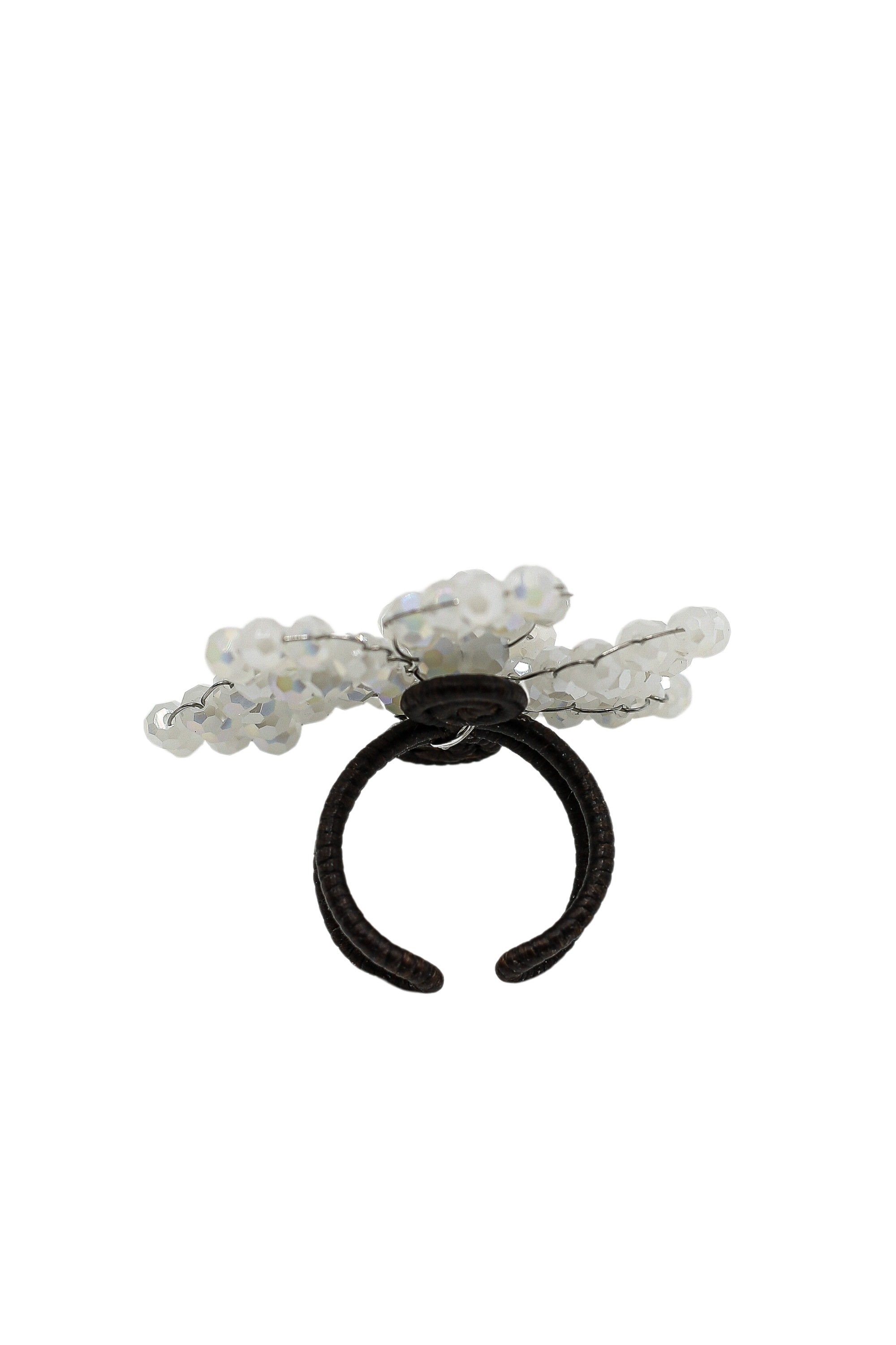 Fingerring "Turin", weiß, COLLEZIONE ALESSANDRO, Fingerringe, Damen, Glas, Fingerring 2