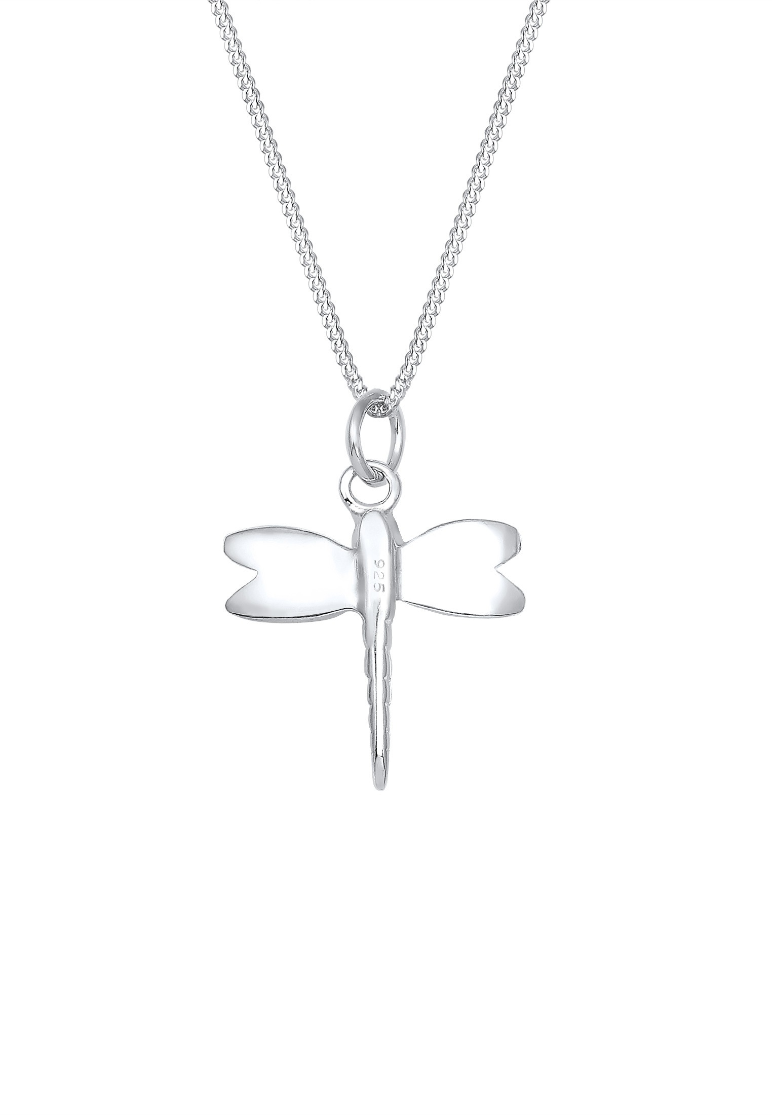 Elli Kette mit Anhänger »Libelle Panzerkette Tier Natur 925 Silber«