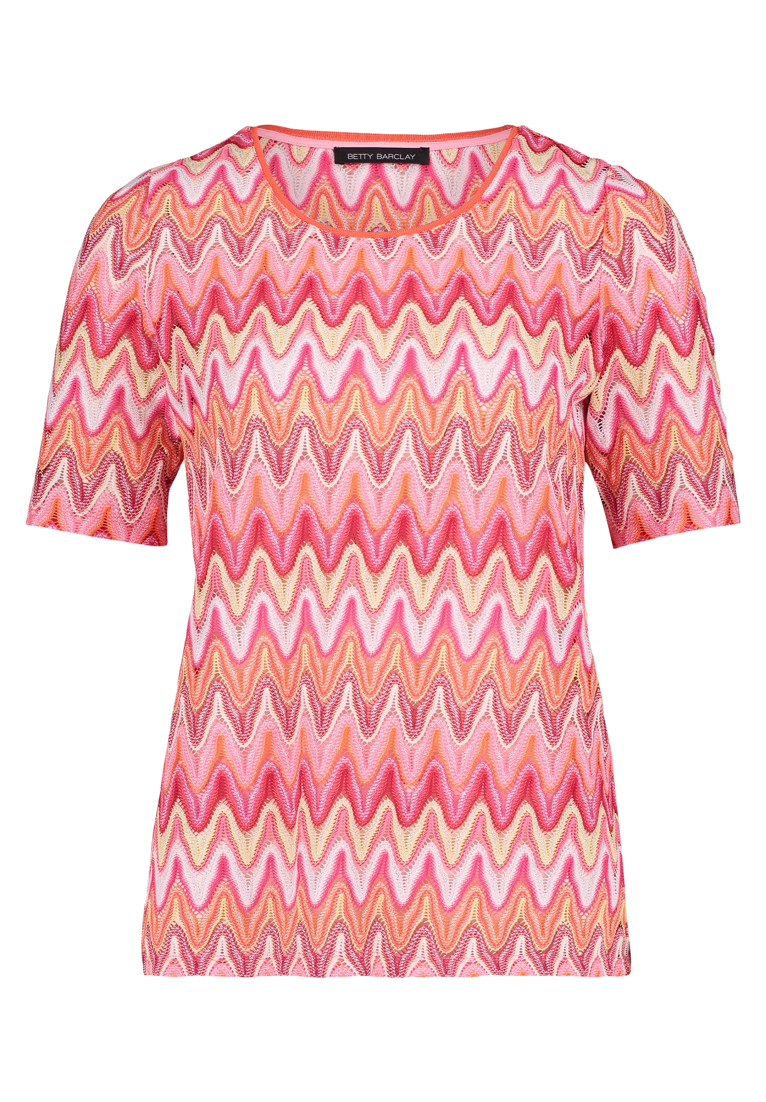 Betty Barclay Kurzarmshirt "Betty Barclay Damen Spitzenshirt mit Rippbündch günstig online kaufen
