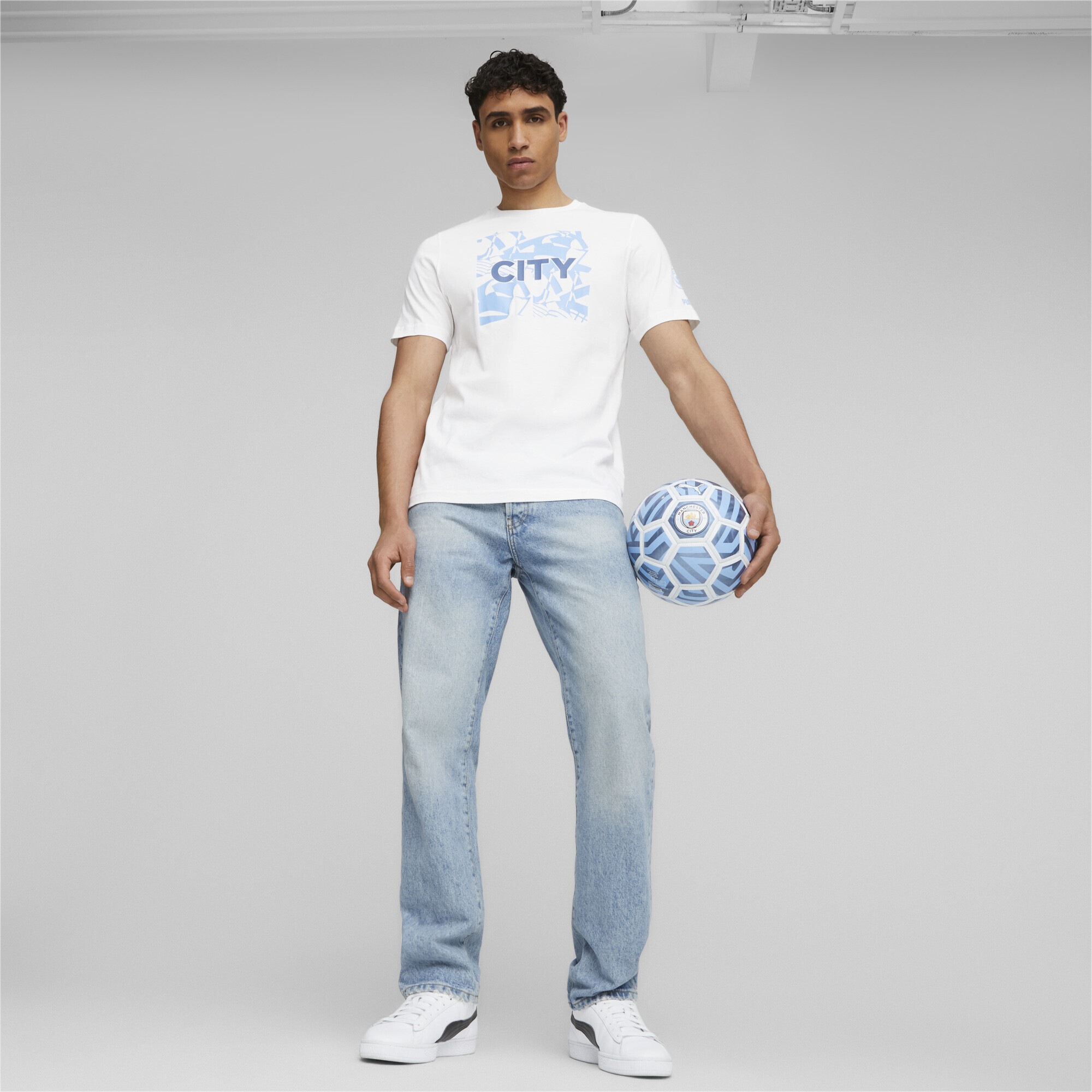 PUMA T-Shirt »Manchester City FtblCore Graphic T-Shirt Herren«