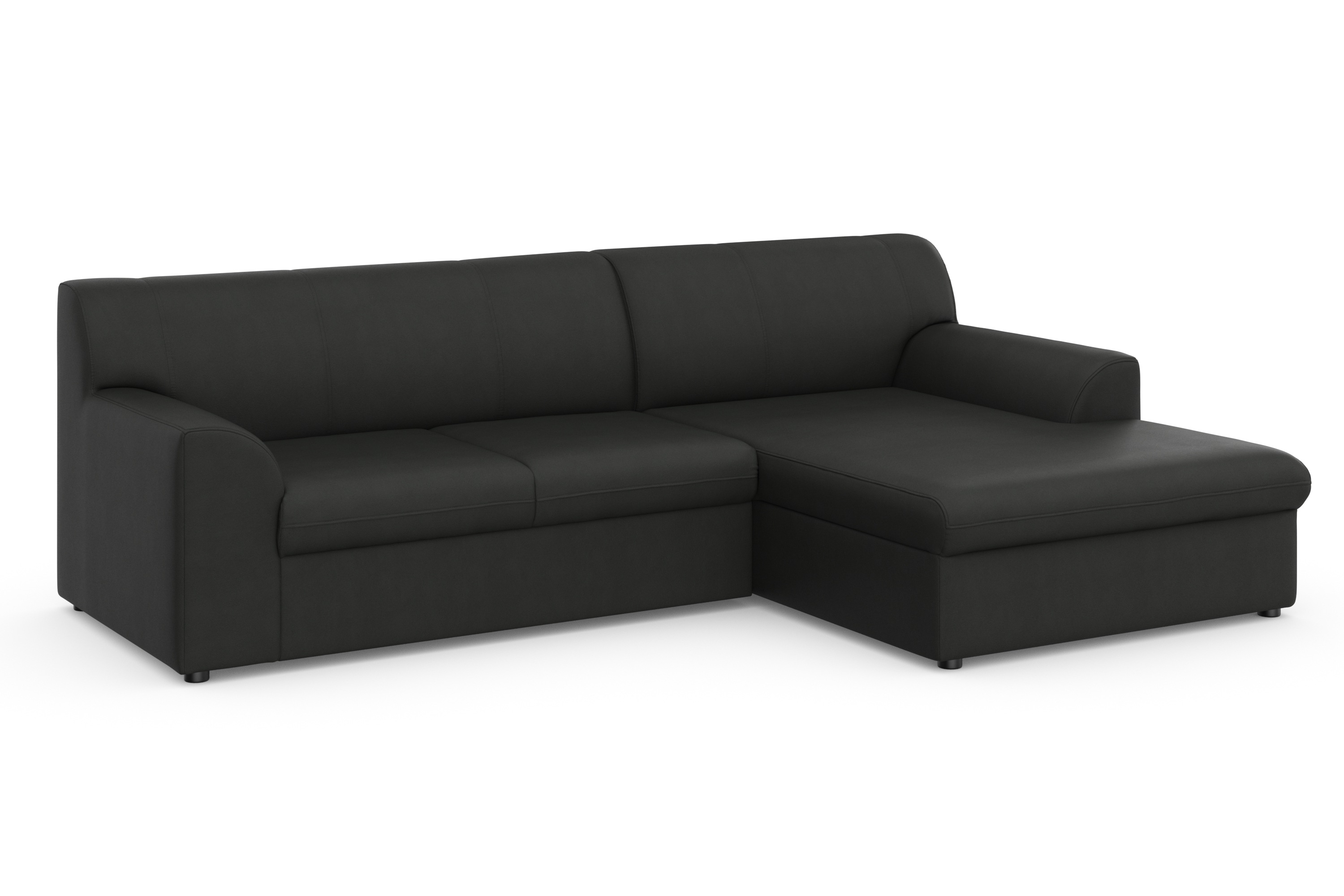 Thumbnail - DOMO collection Ecksofa "Topper, elegant und zeitlos, kompaktes Stellmaß 245/155cm, L-Form", mit Recamiere, wahlweise mi...