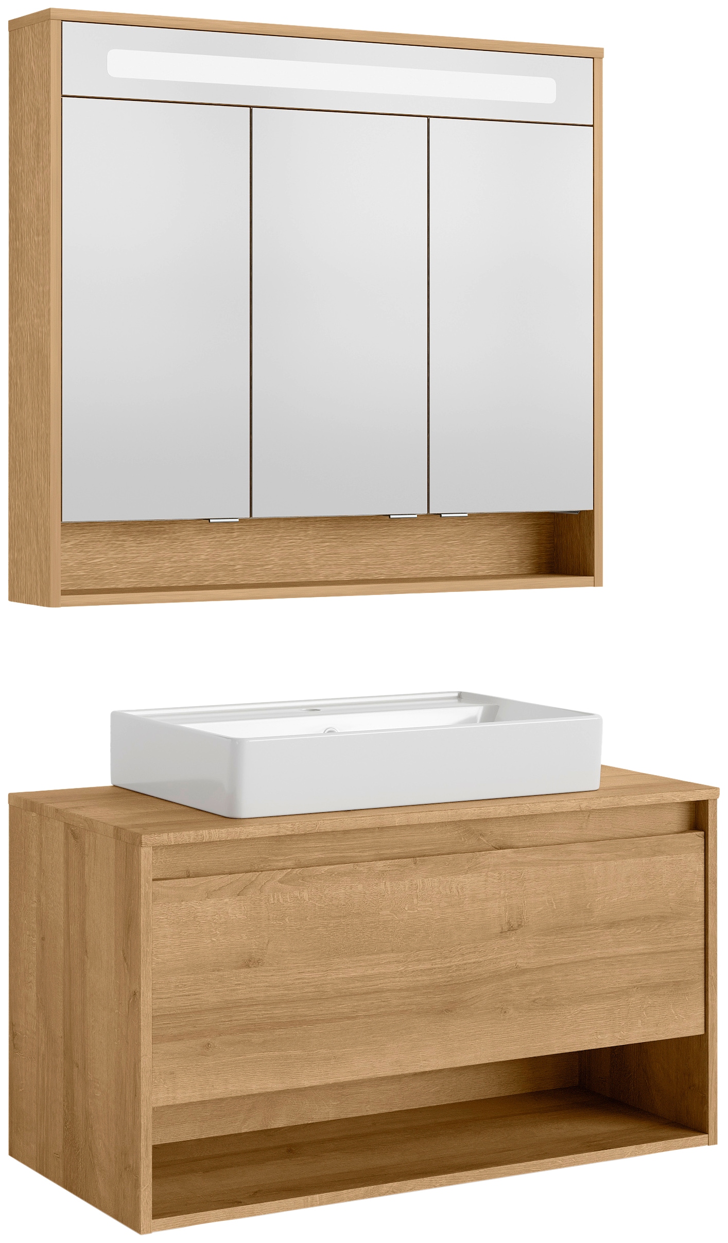 FACKELMANN Waschtisch "Natura" Set, 3 tlg. Badmöbel günstig online kaufen
