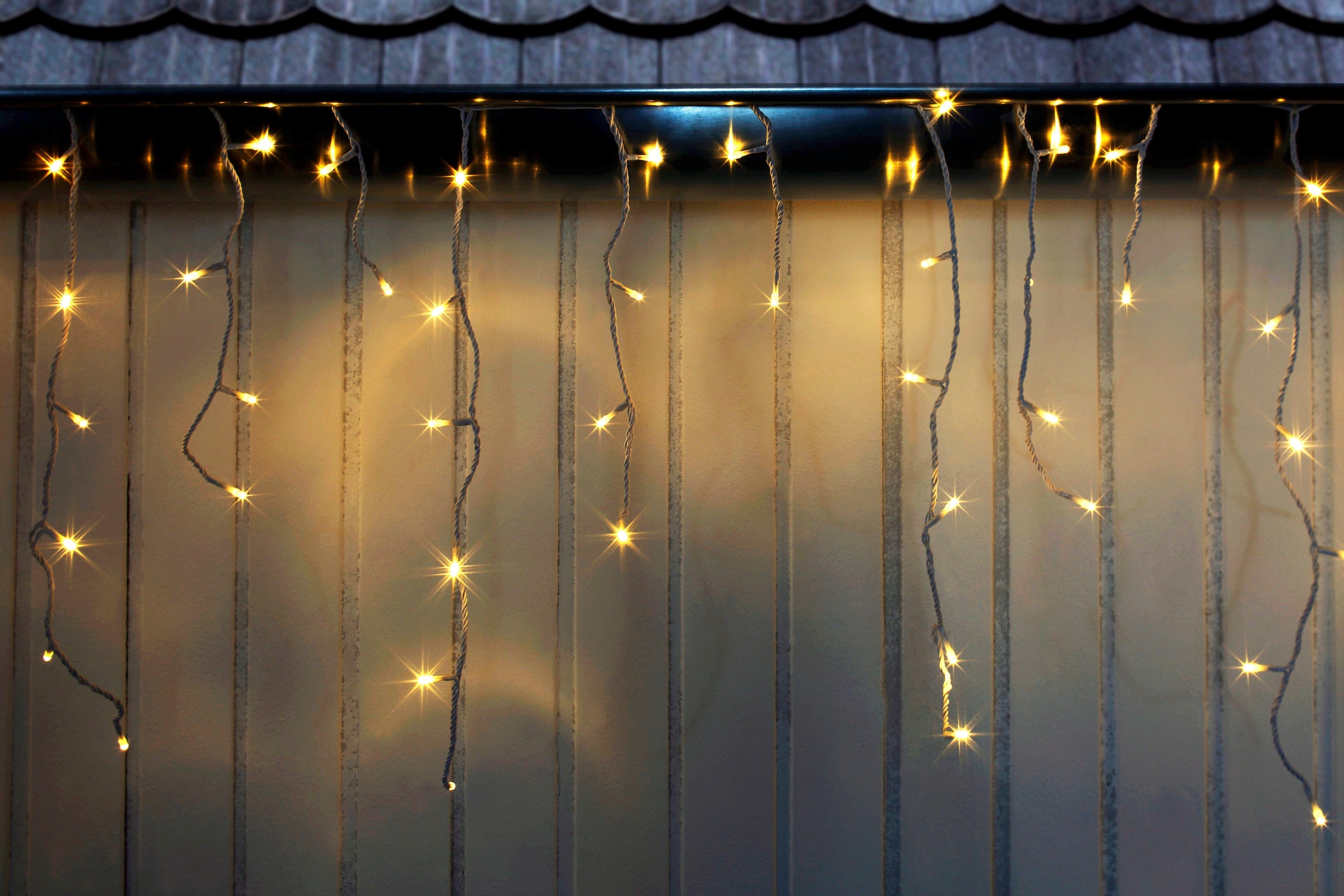 my home LED-Lichterkette »Eisregen, Weihnachtsdeko aussen«, Lichterregen, Zuleitung ca. 5 Meter