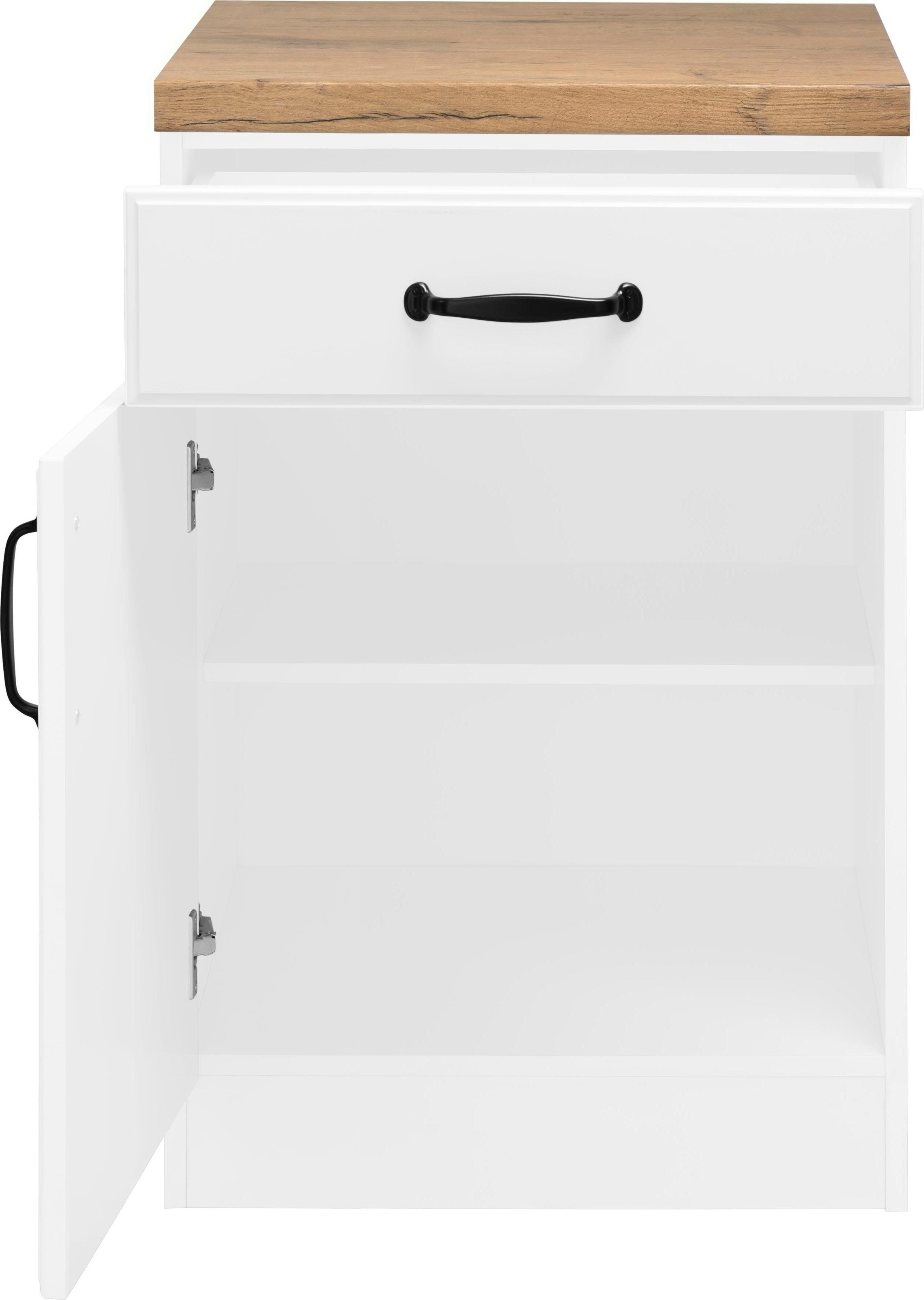 wiho Küchen Unterschrank »Erla«, 60 cm breit mit Kassettenfront
