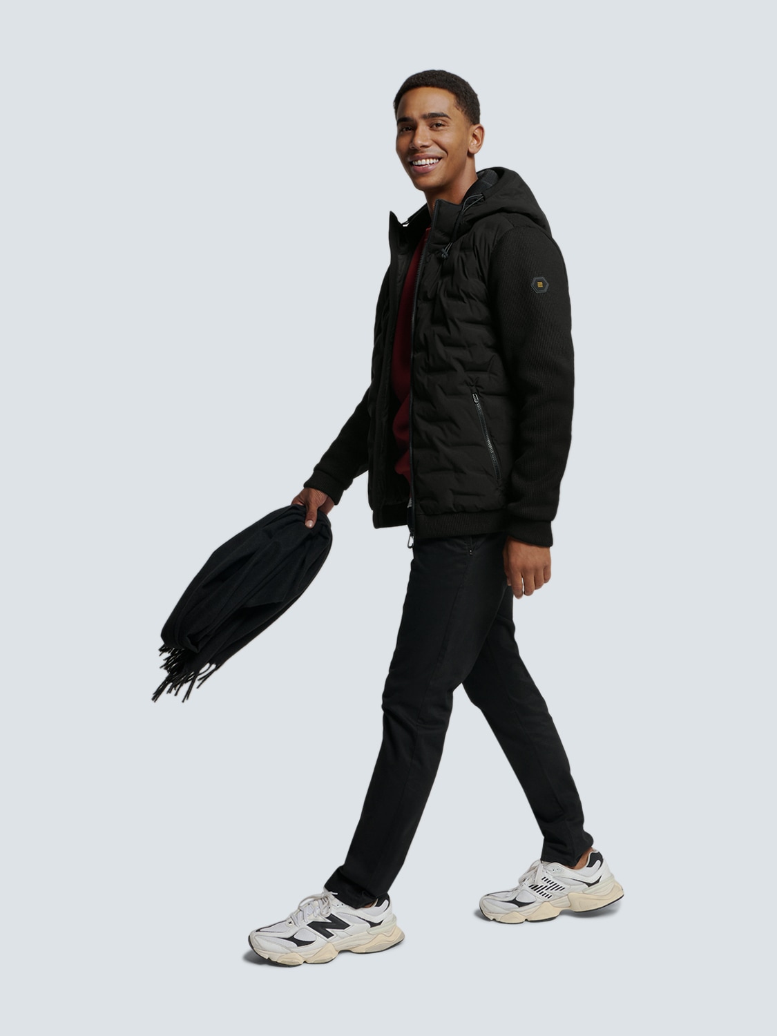 NO EXCESS Softshelljacke »No Excess Versiegelte Jacke mit Kapuze«