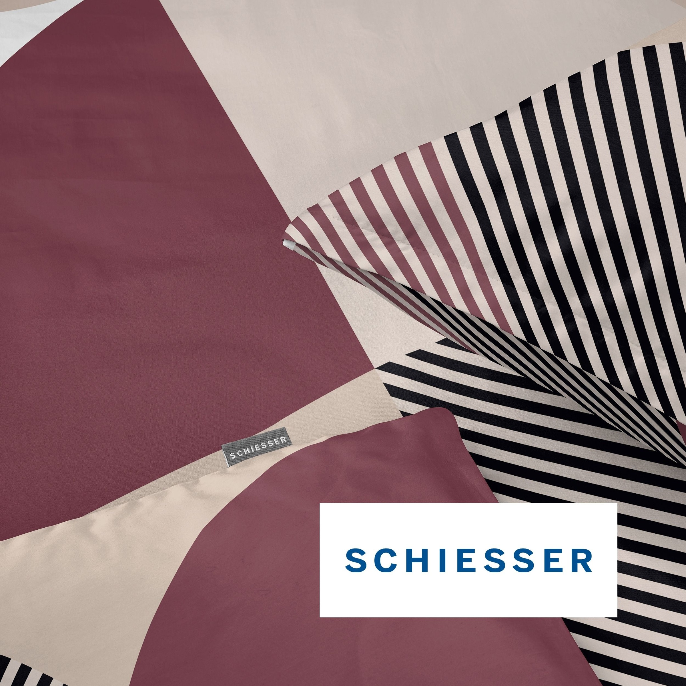 Schiesser Bettwäsche »Volana aus weicher Baumwolle mit Grafikprint« 2 OEKO-TEX® MADE IN GREEN