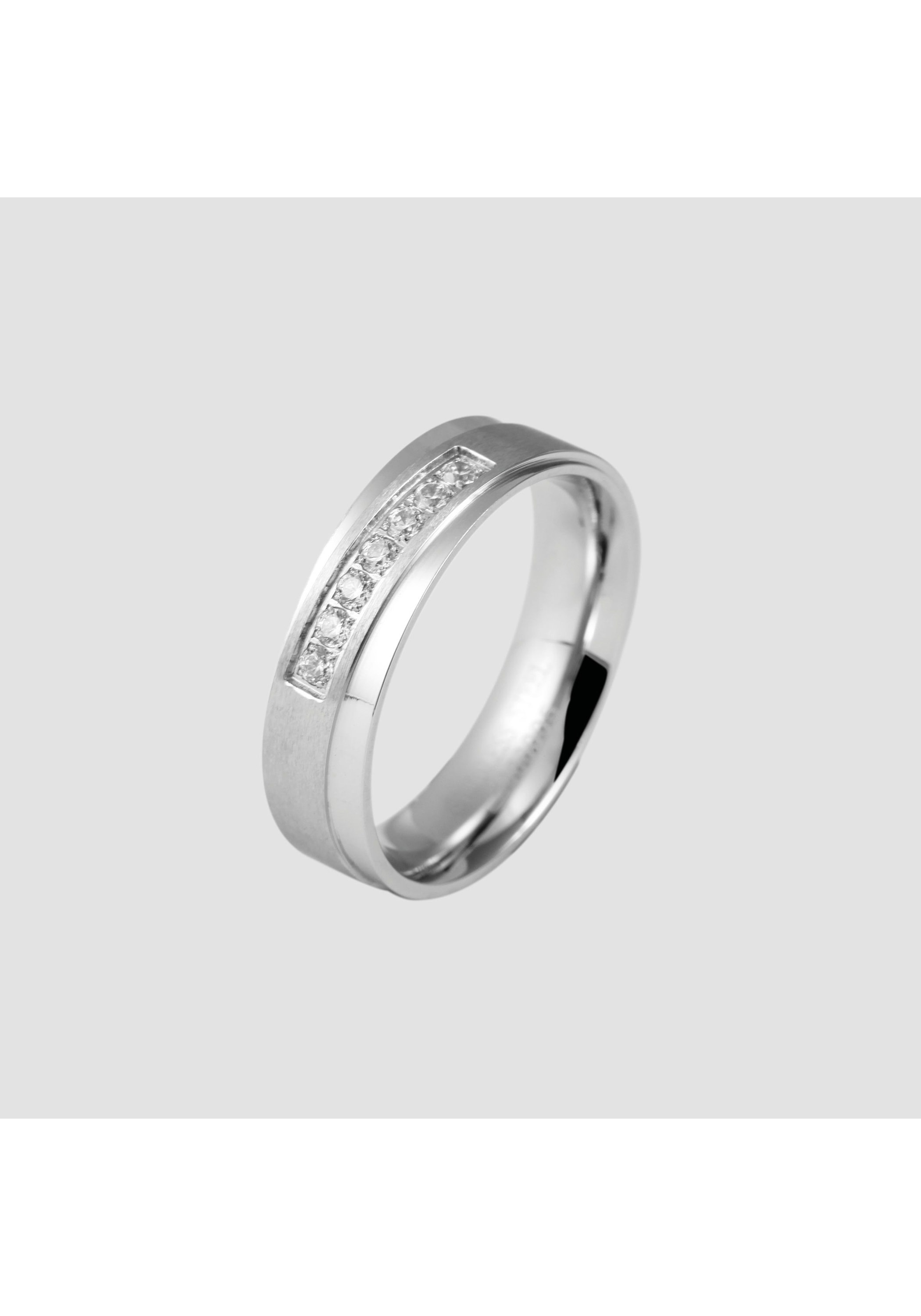 AKZENT Partnerring »Romantic Gift, silberfarbig, langlebig«