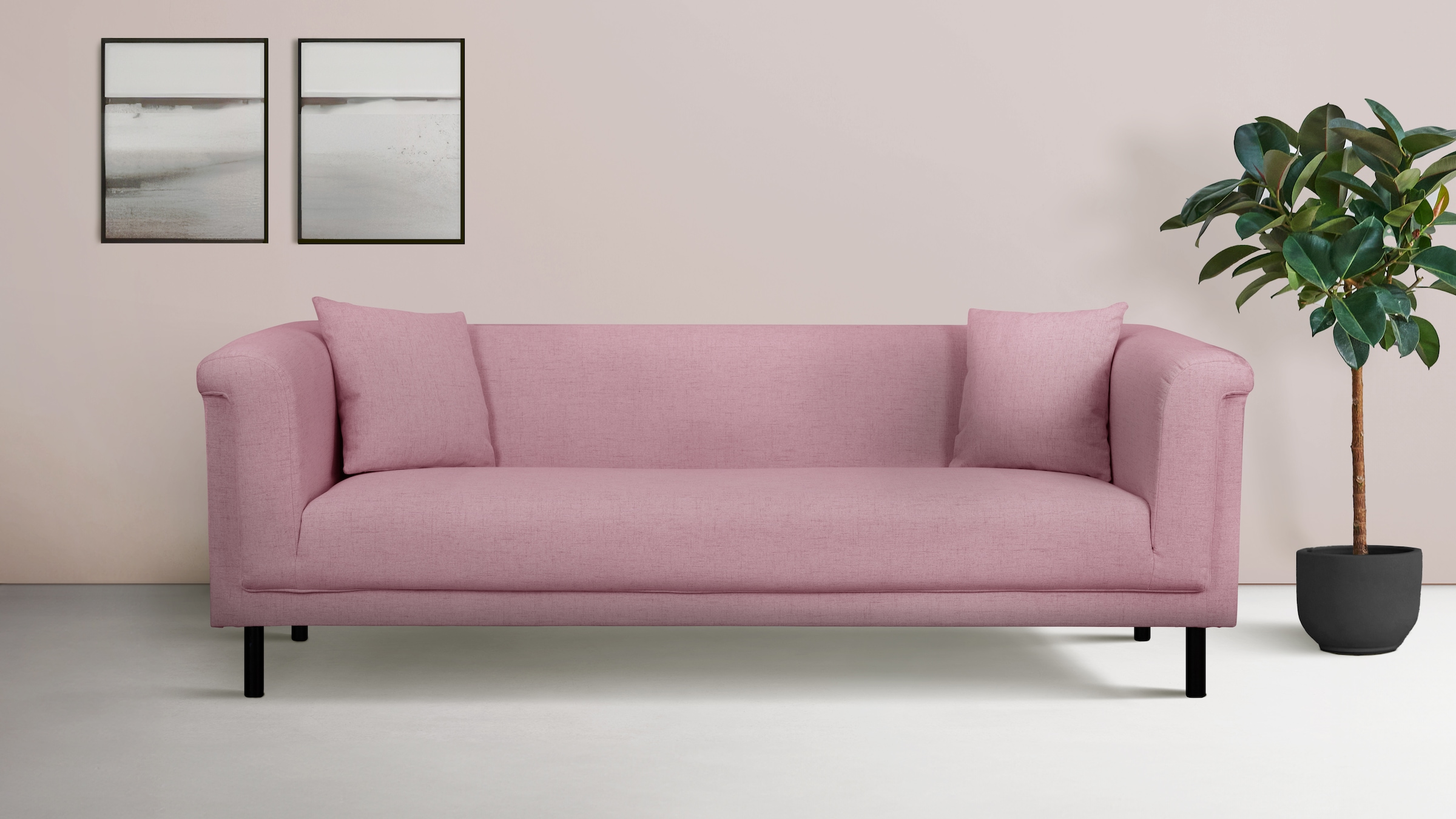 Home affaire 2-Sitzer "AGNIA B/T/H: 180/85/71 cm" incl. Zierkissen, auch in Cord und Bouclé