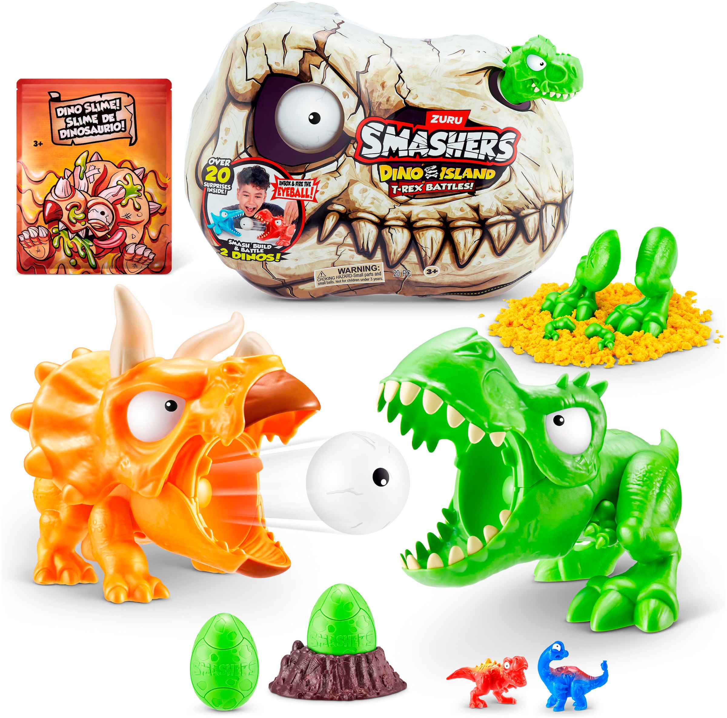 SMASHERS Spielfigur »Smashers, Dino Island T-Rex Battles Mini«, Lieferung erfolgt farblich sortiert