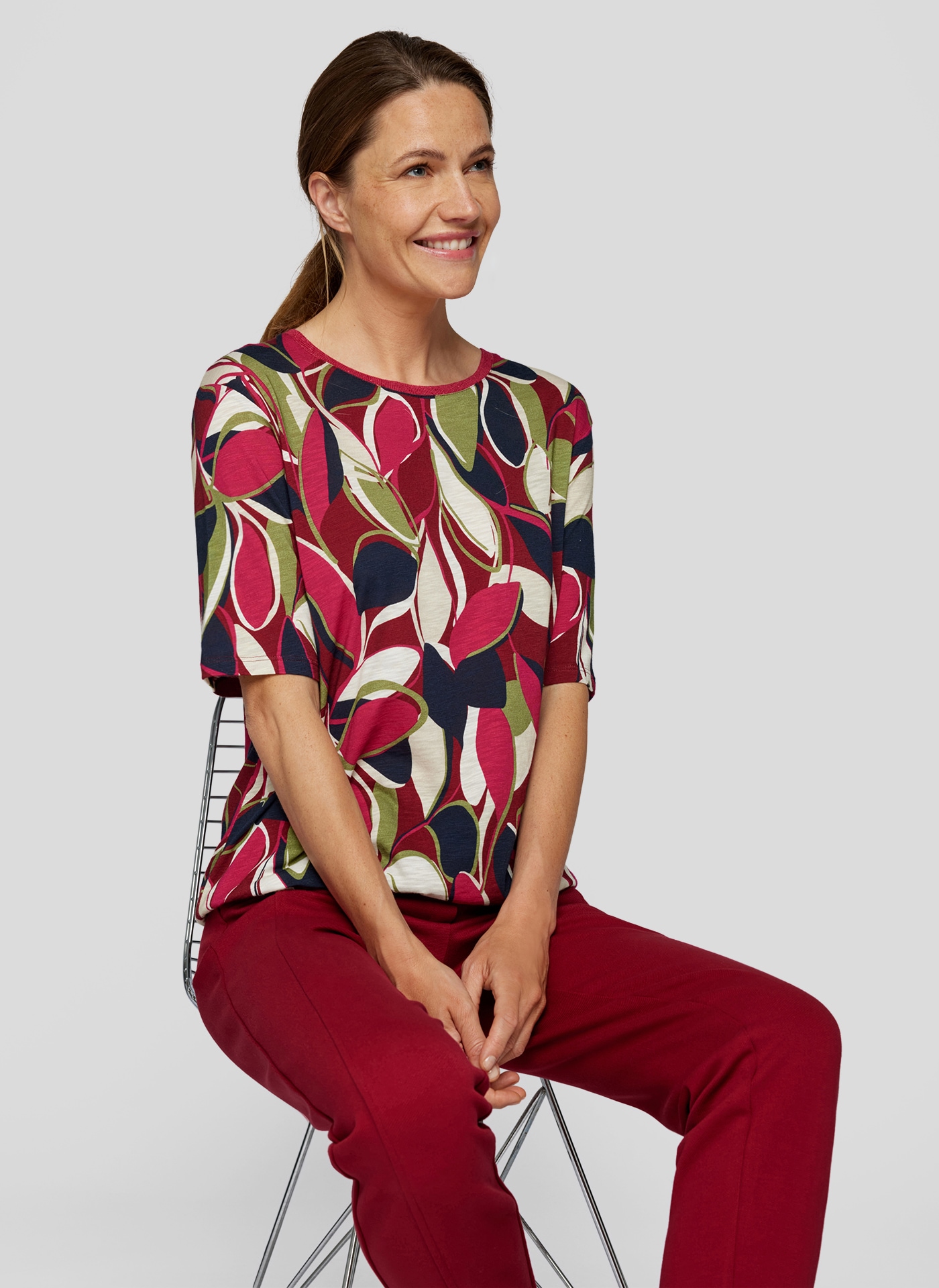 Rabe Print-Shirt »RABE Blätter-Print-Shirt für Damen«