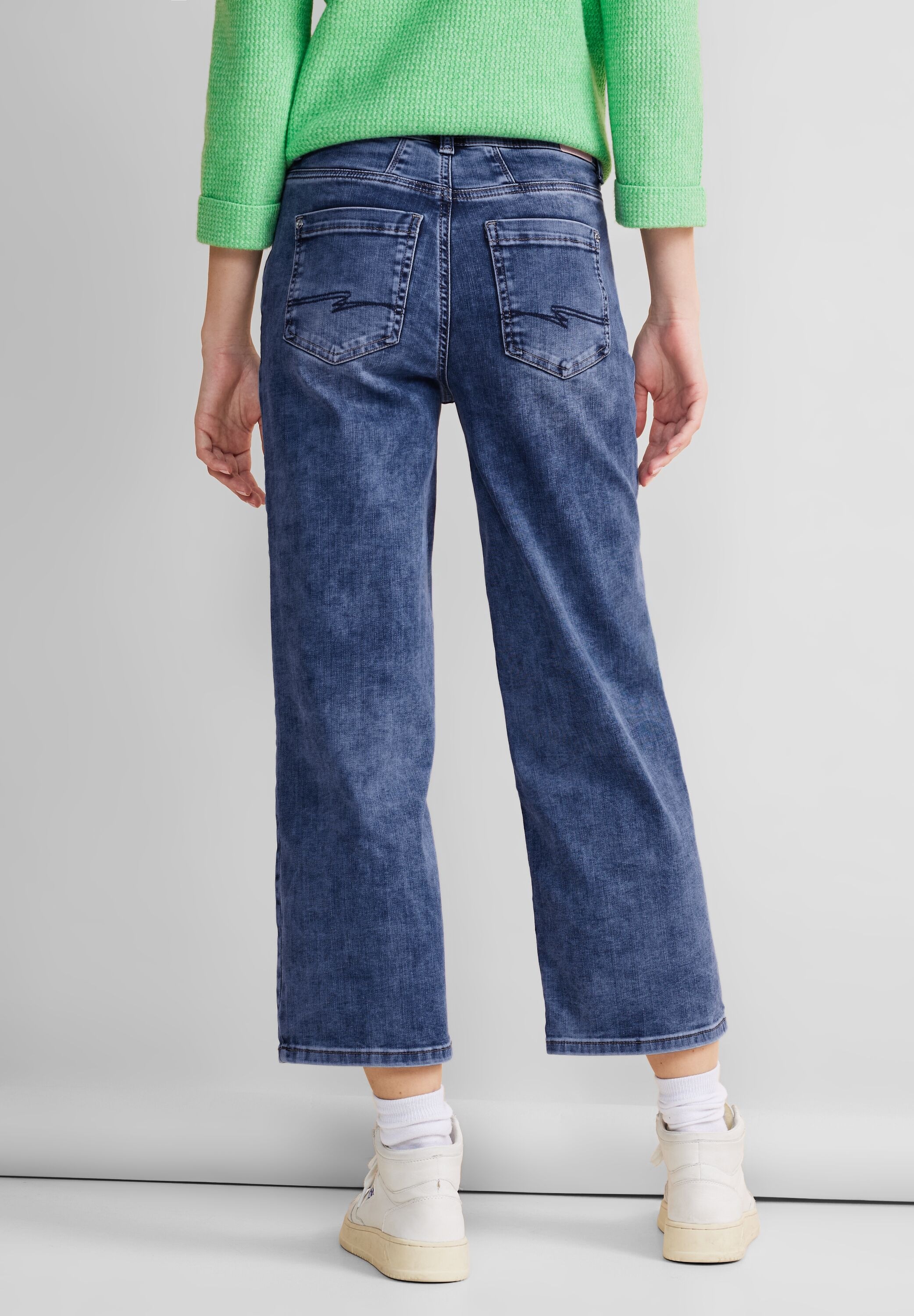 STREET ONE Gerade Jeans, High Waist