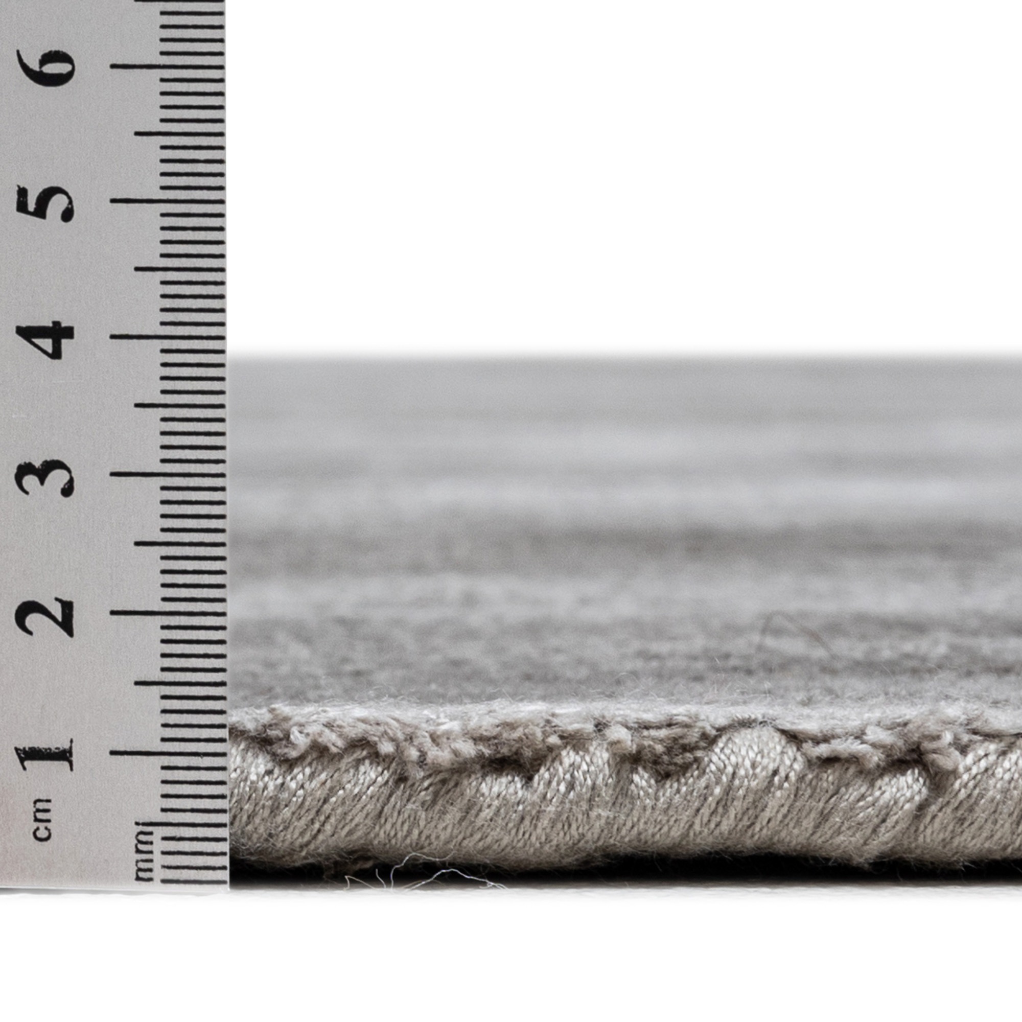 TOM TAILOR HOME Teppich »Shine uni« rechteckig 8 mm Höhe Handweb Teppich, 100% Viskose, handgewebt, mit elegantem Schimmer