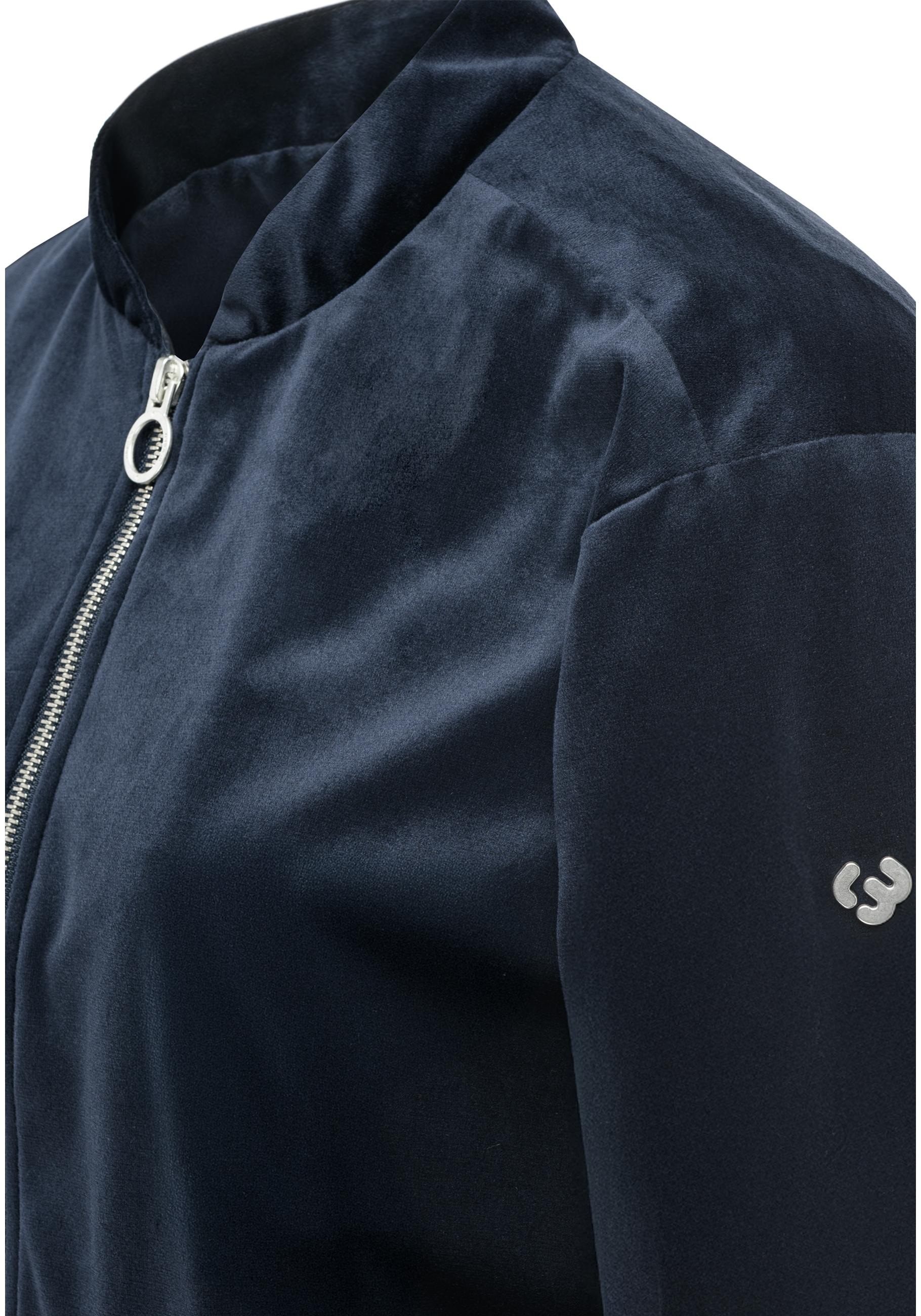 Ragwear Velvetie Bomber Jacket Navy Size L 3