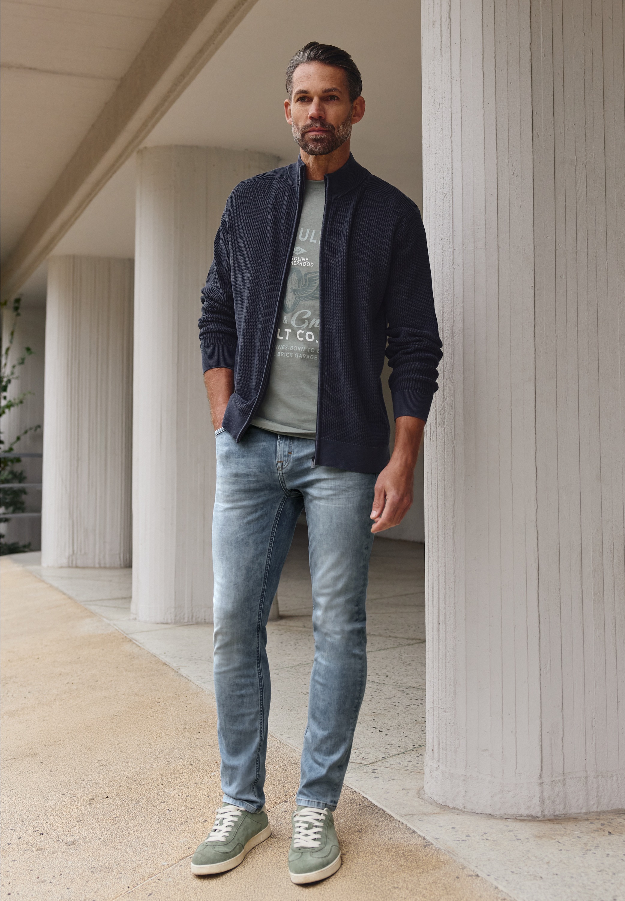 STREET ONE MEN Slim-fit-Jeans Middle Waist