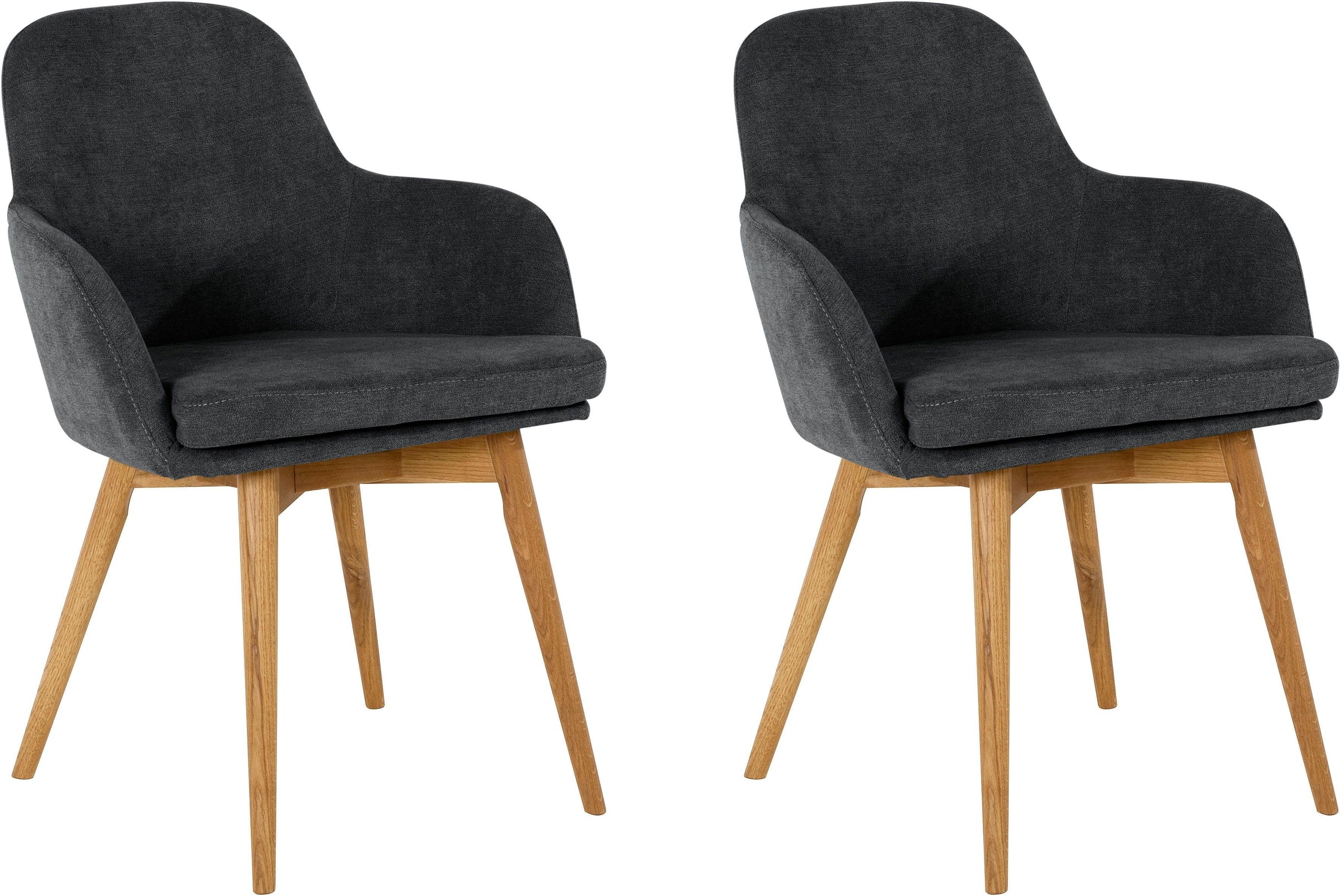 Home affaire Armlehnstuhl "Livry" (Set) 2 Stk.Polsterstuhl, Schalenstuhl günstig online kaufen