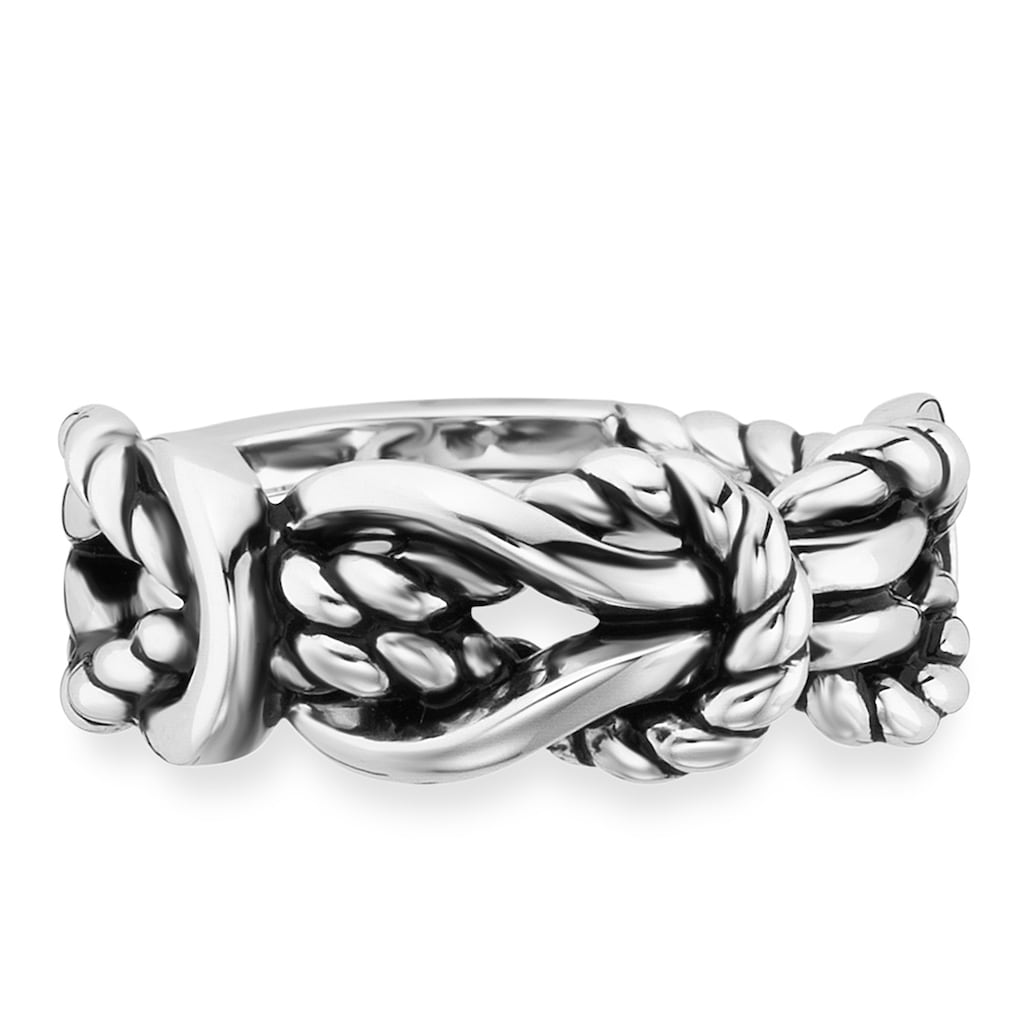 CAÏ Fingerring »925/- Sterling Silber rhodiniert Knoten«