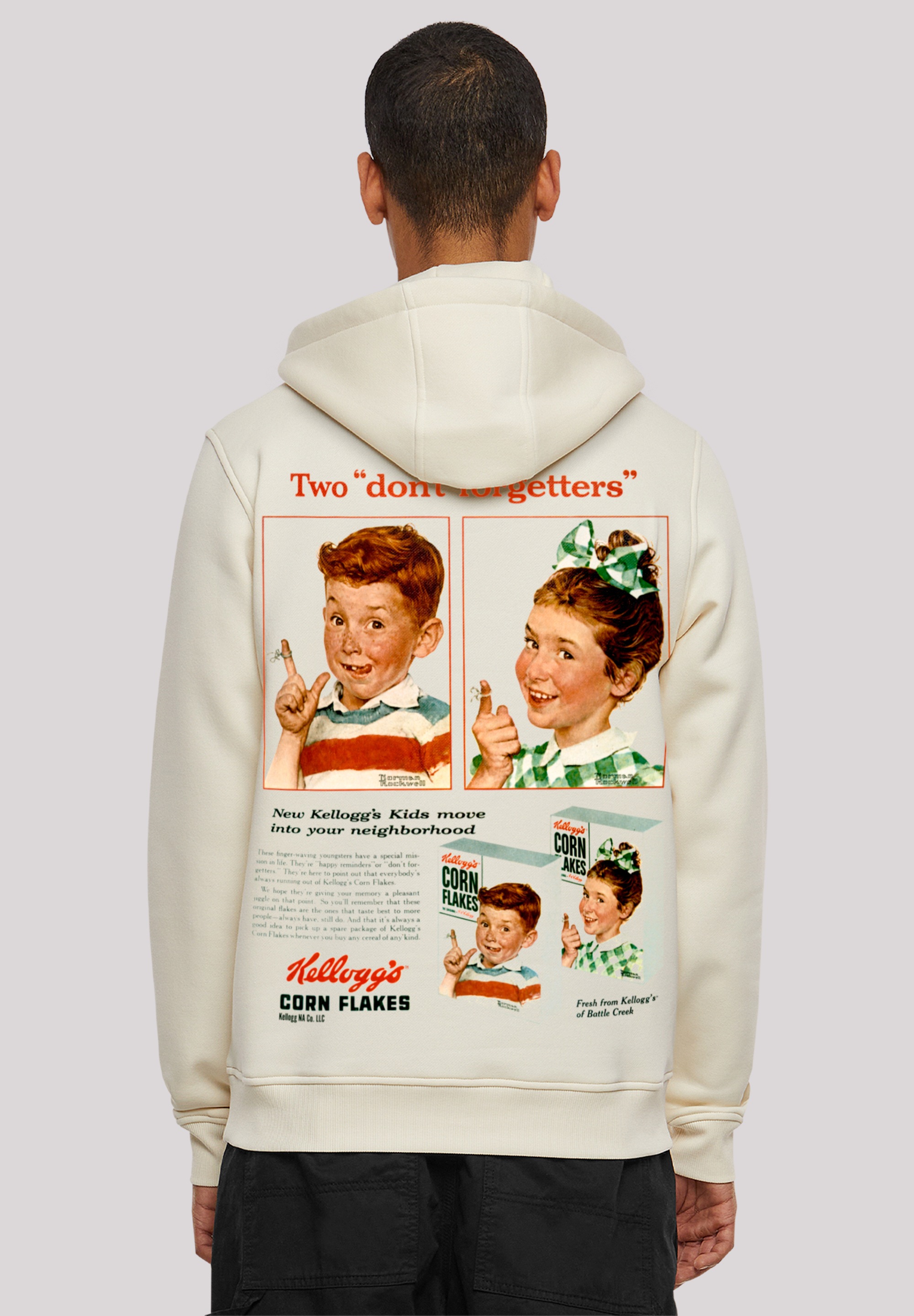 F4NT4STIC Kapuzenpullover »Kellogg's Corn Flakes Cereal Box Children Retro« Premium Qualität