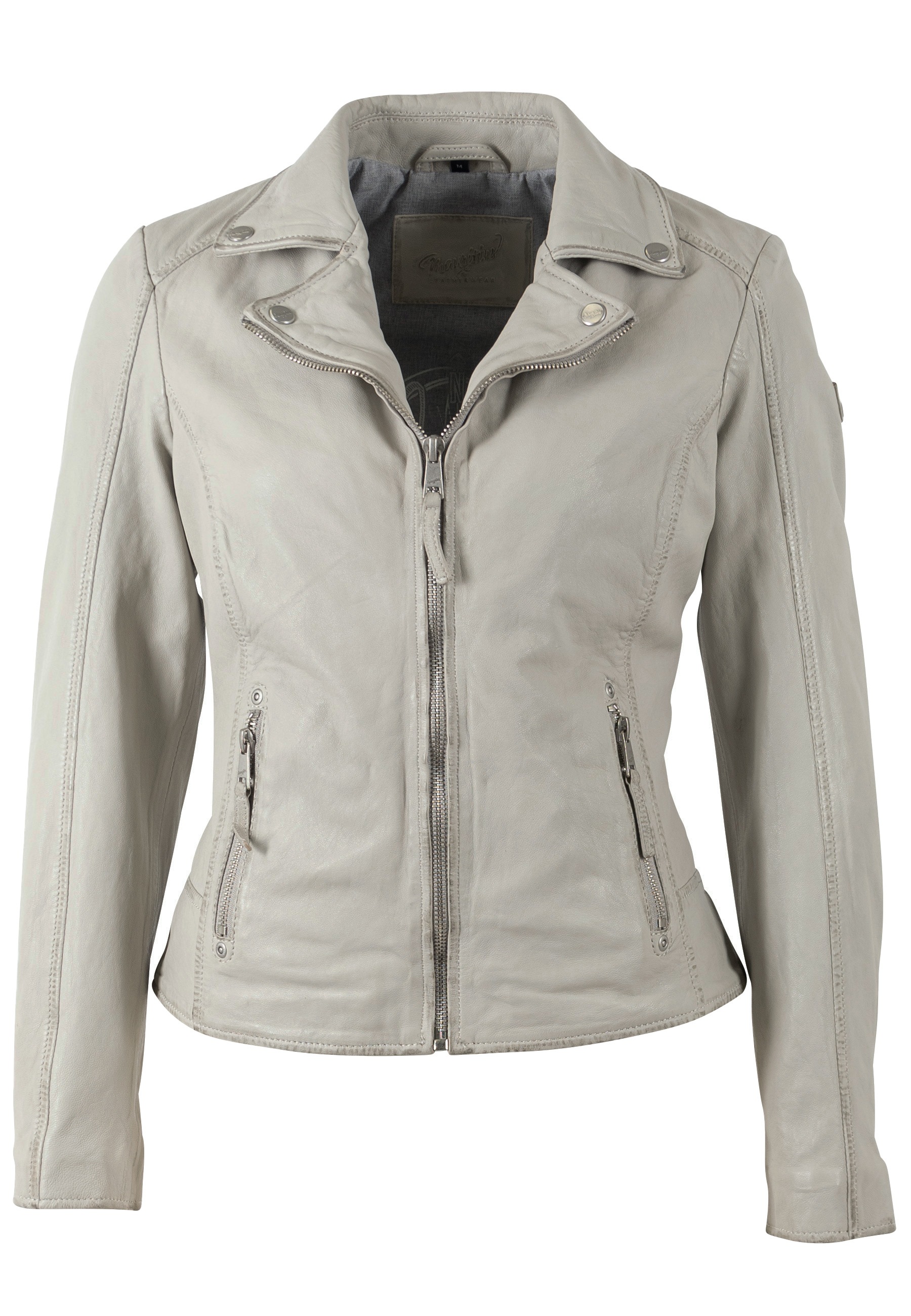 Mauritius Lederjacke "MWBajah" mit Reverskragen günstig online kaufen