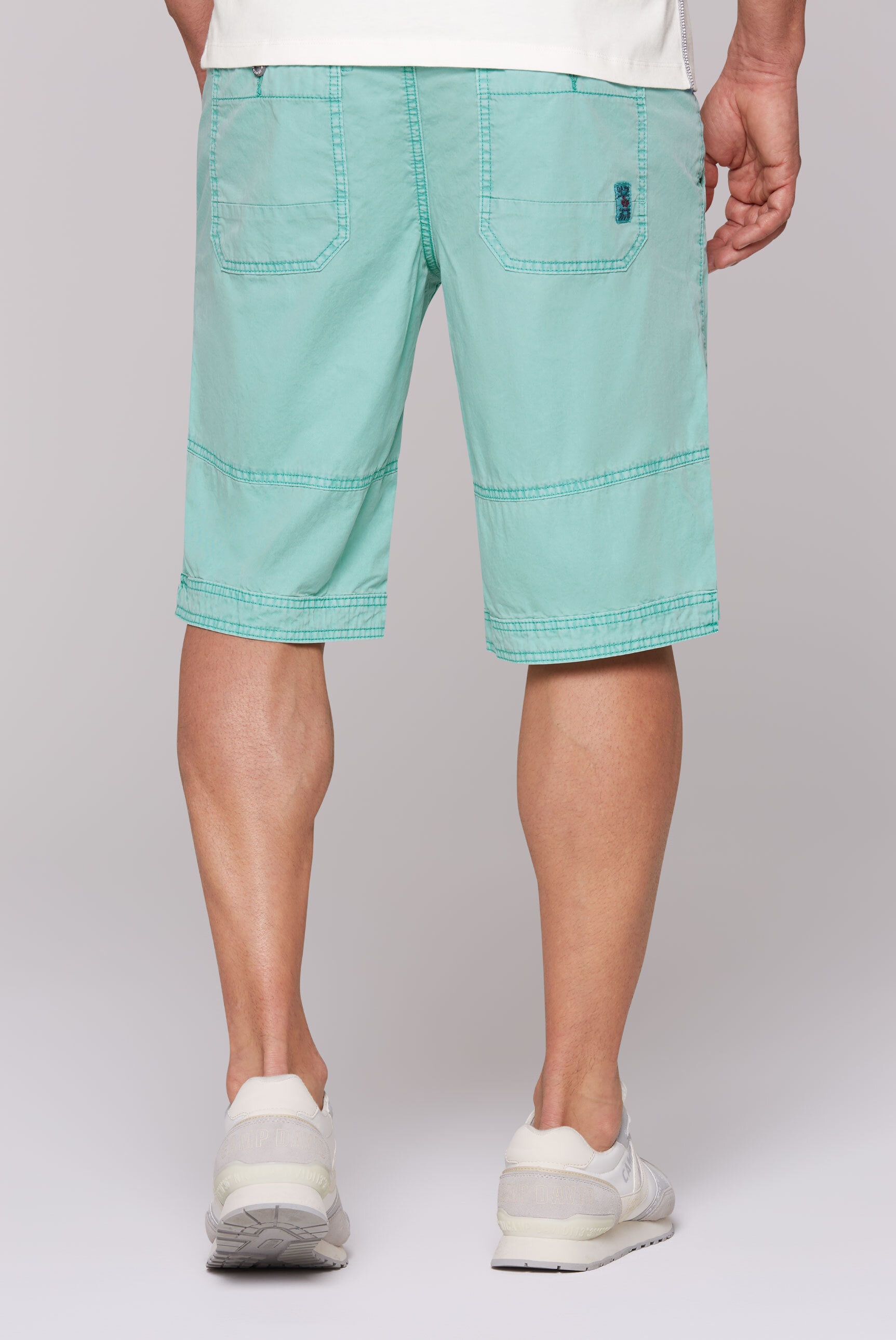 CAMP DAVID Shorts, mit Bindeband am Saum