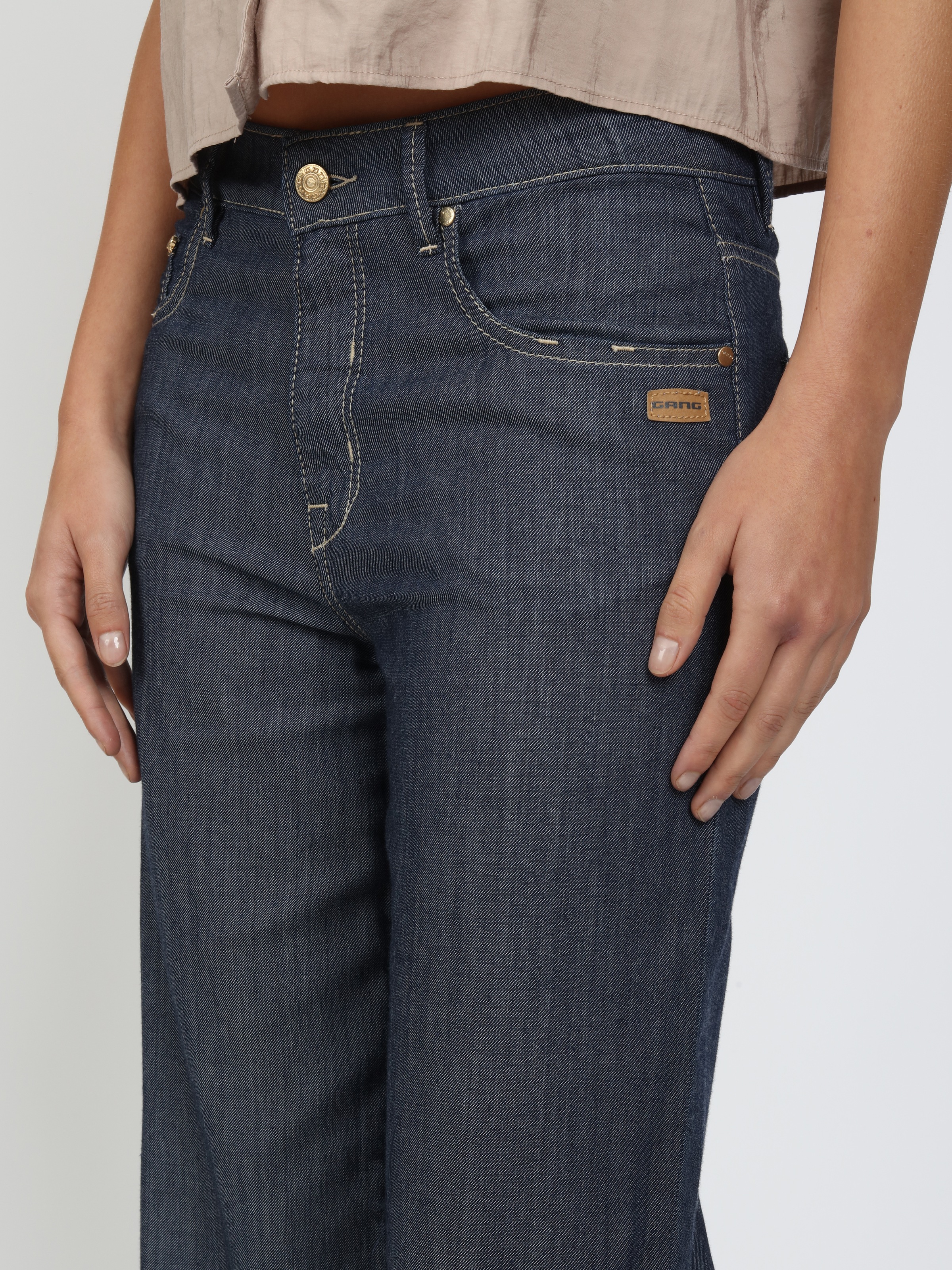 GANG Weite Jeans »94CARLOTTA« Light Denim, mit Lyocell