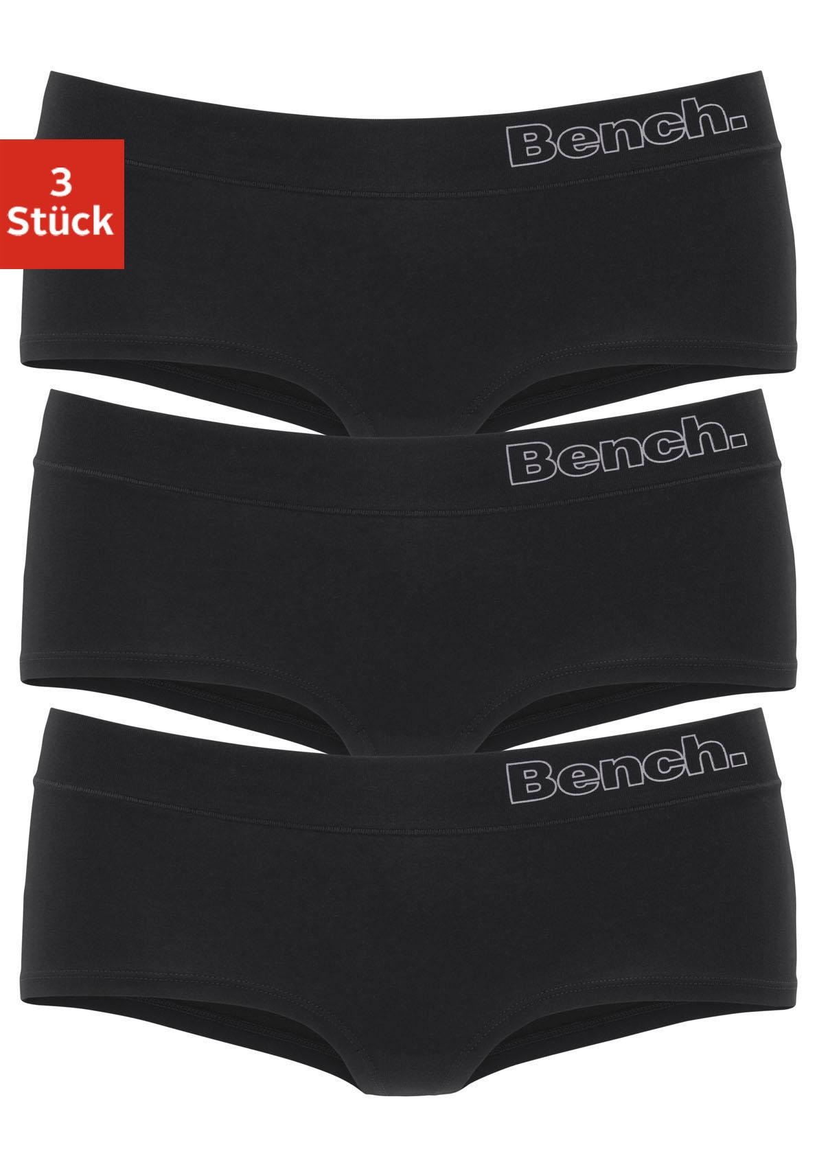 Bench. Panty (Packung 3 St.) mit weichem Bündchen und Logodruck