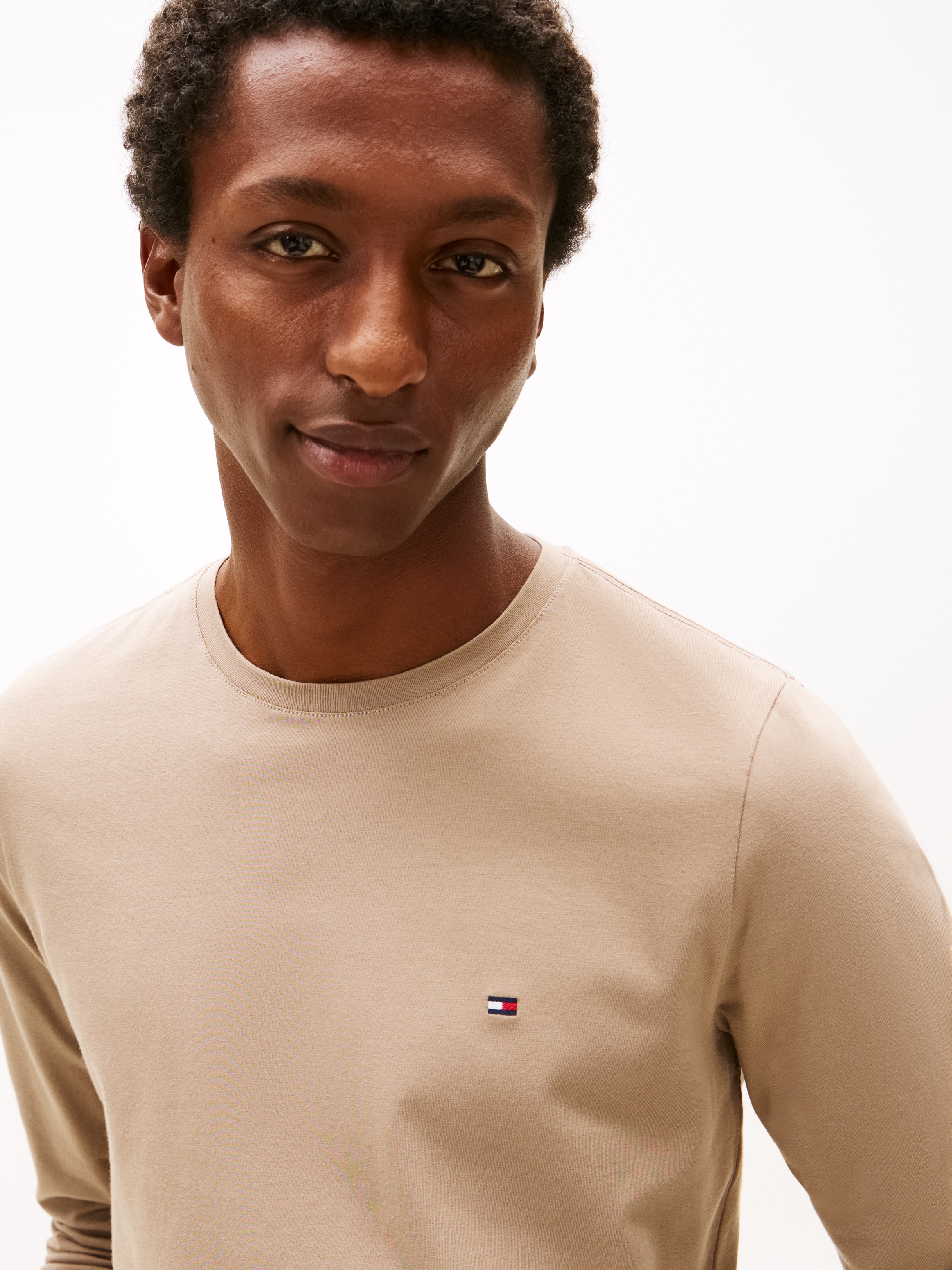 Tommy Hilfiger Langarmshirt "STRETCH SLIM FIT LONG SLEEVE" aus Baumwollstre günstig online kaufen