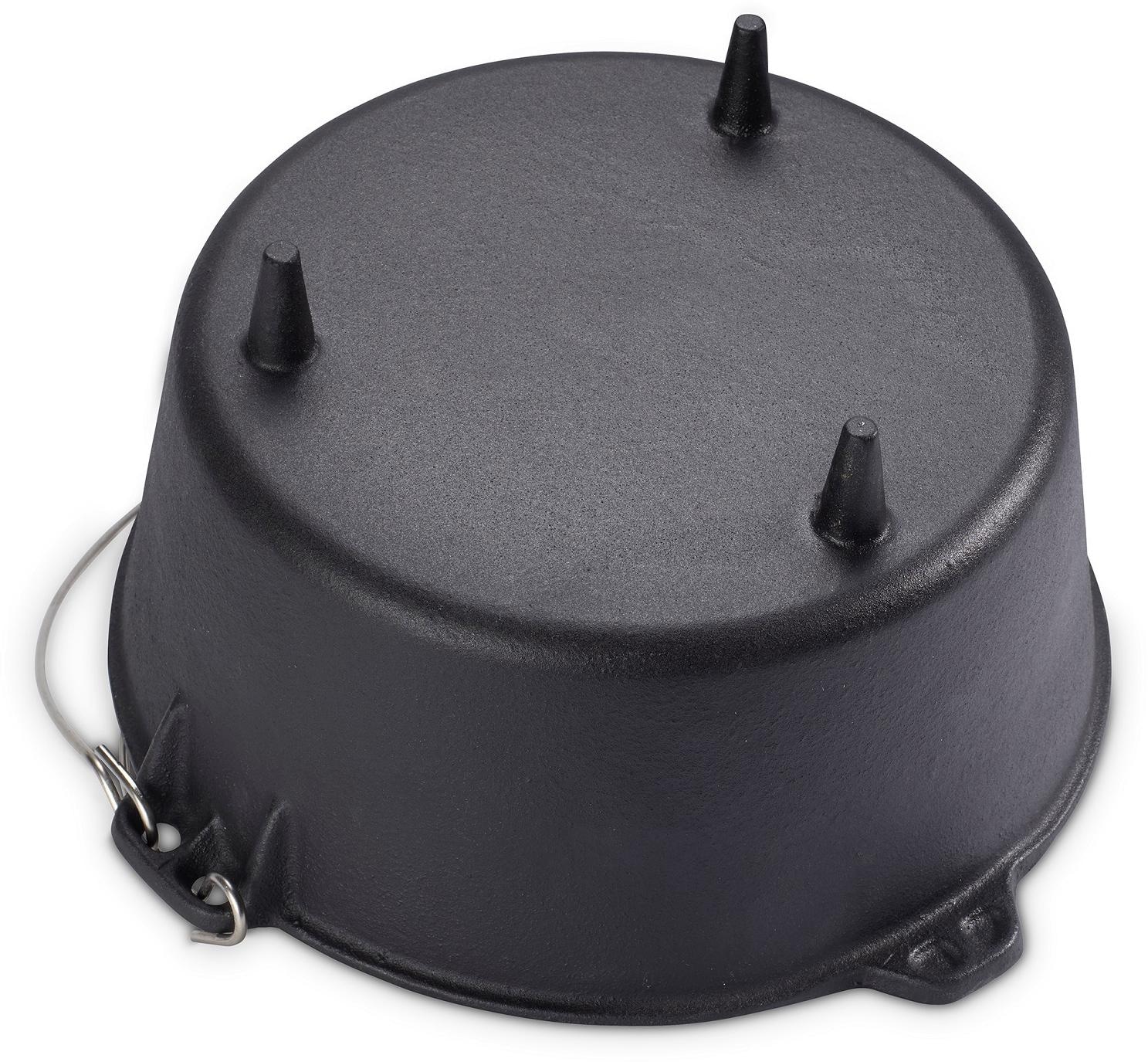 ECHTWERK Schmortopf »Dutch Oven«, Gusseisen, (1 tlg.), Feuertopf, Gusseisen BBQ Kochtopf, bereits eingebrannt, 7,6 Liter