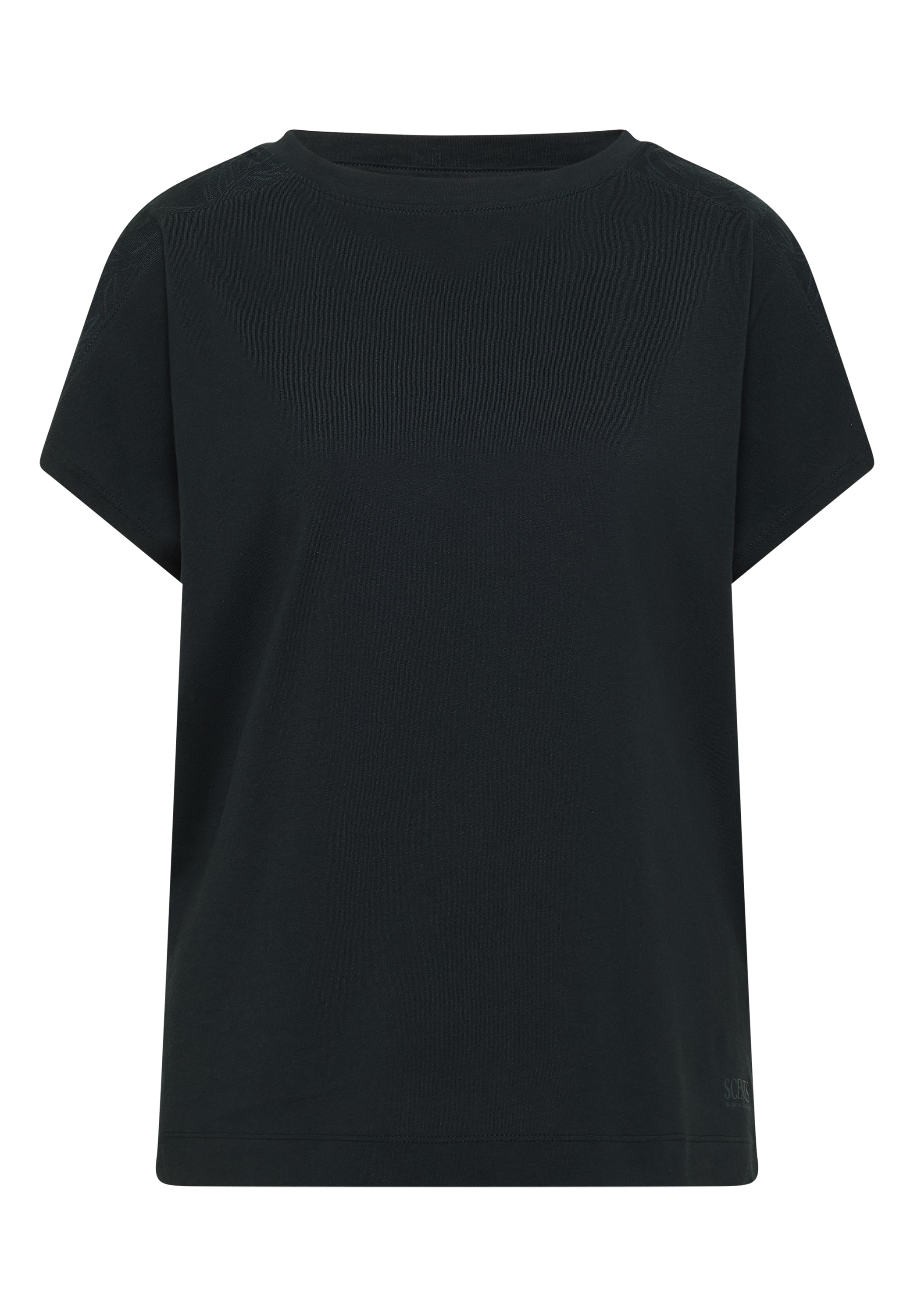 Cecil T-Shirt Elastikbund, Rundhals, geraffte Ärmel