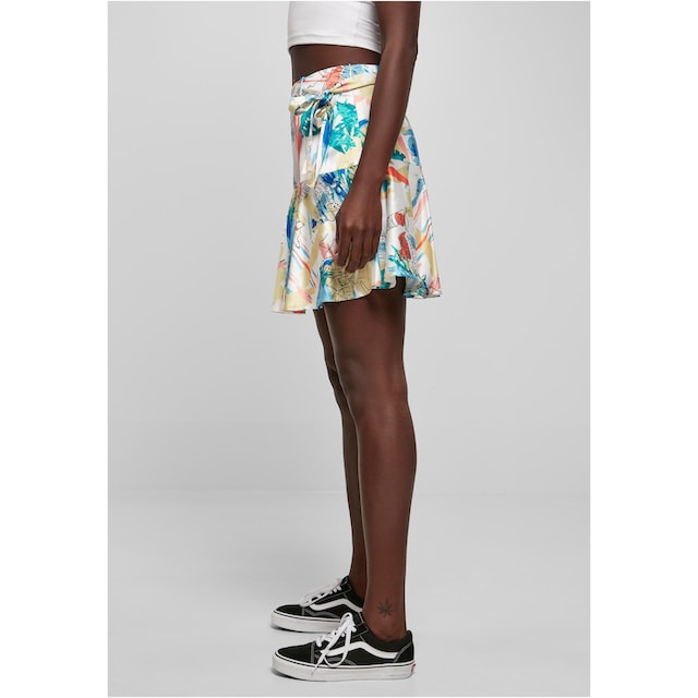 URBAN CLASSICS Jerseyrock »Damen Ladies AOP Satin Mini Skirt«, (1 tlg.)  kaufen | BAUR