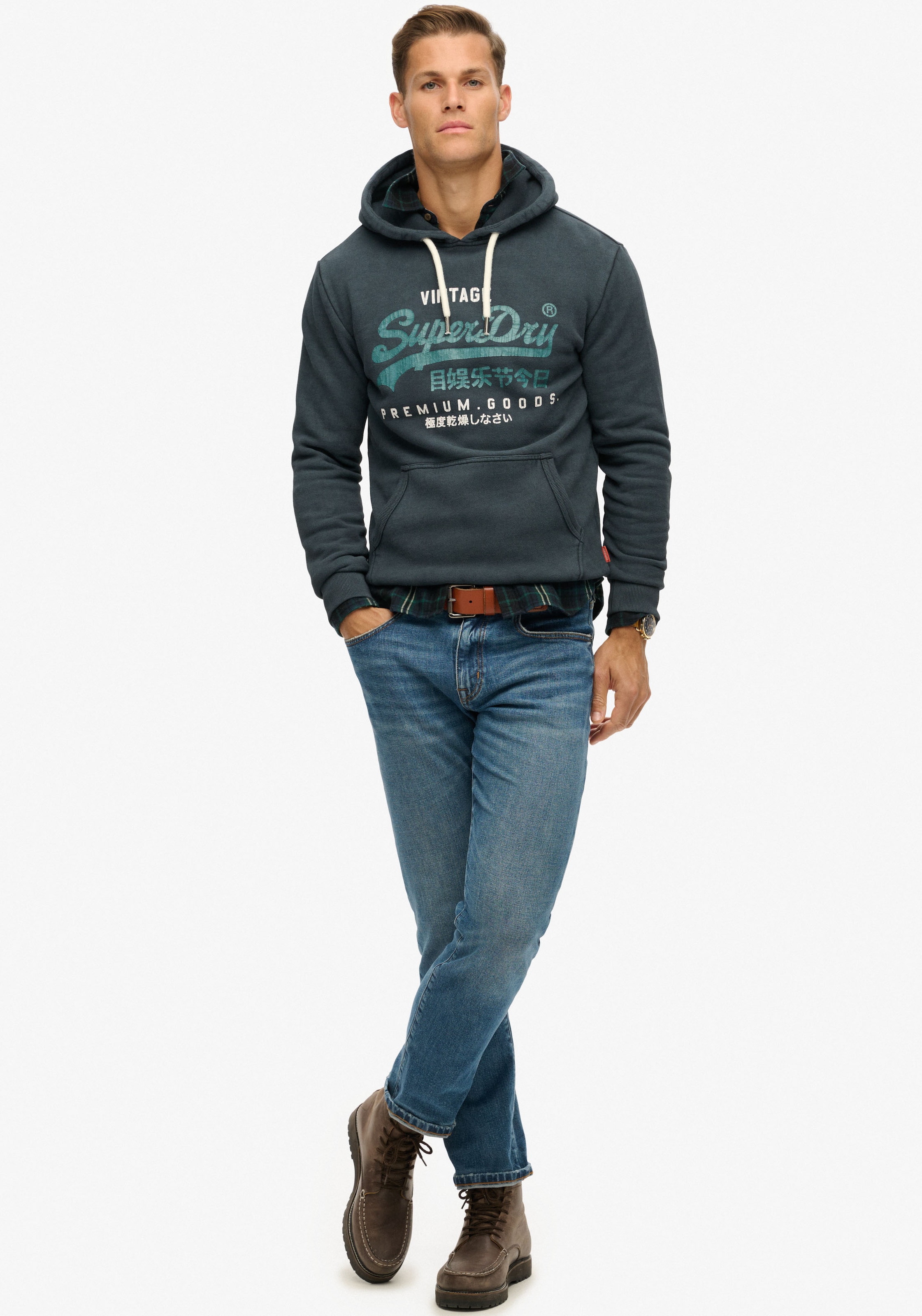 Superdry Kapuzensweatshirt »DUO VINTAGE LOGO HOODIE«