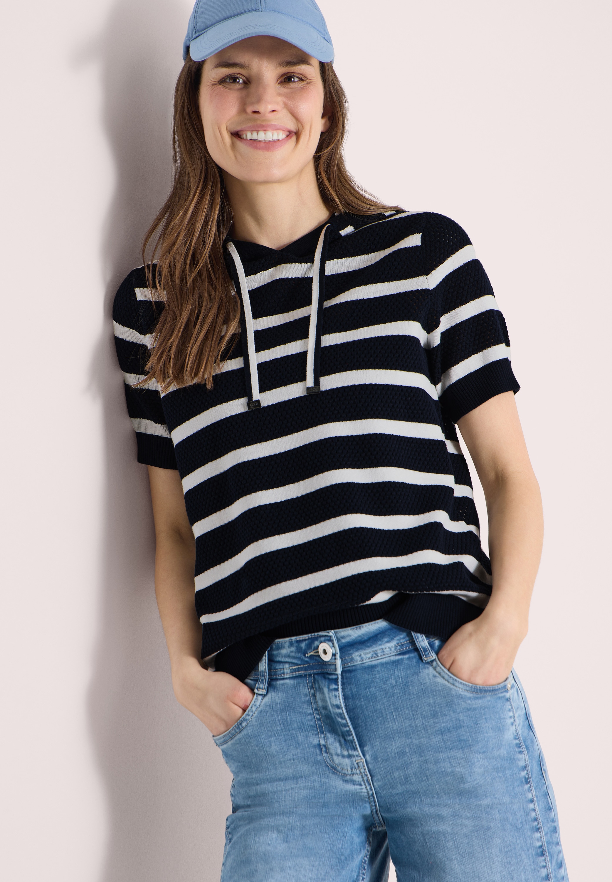 Cecil Kapuzenpullover aus reiner Baumwolle günstig online kaufen