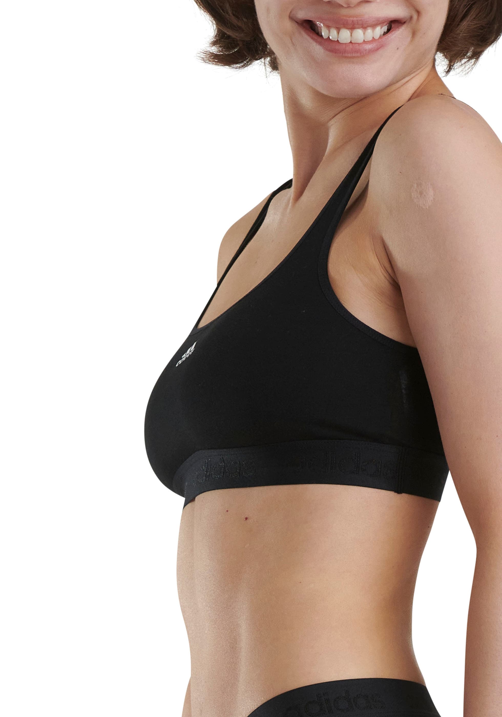 adidas Sportswear Bustier »"Smart Cotton"«, mit Cut-outs am Rücken