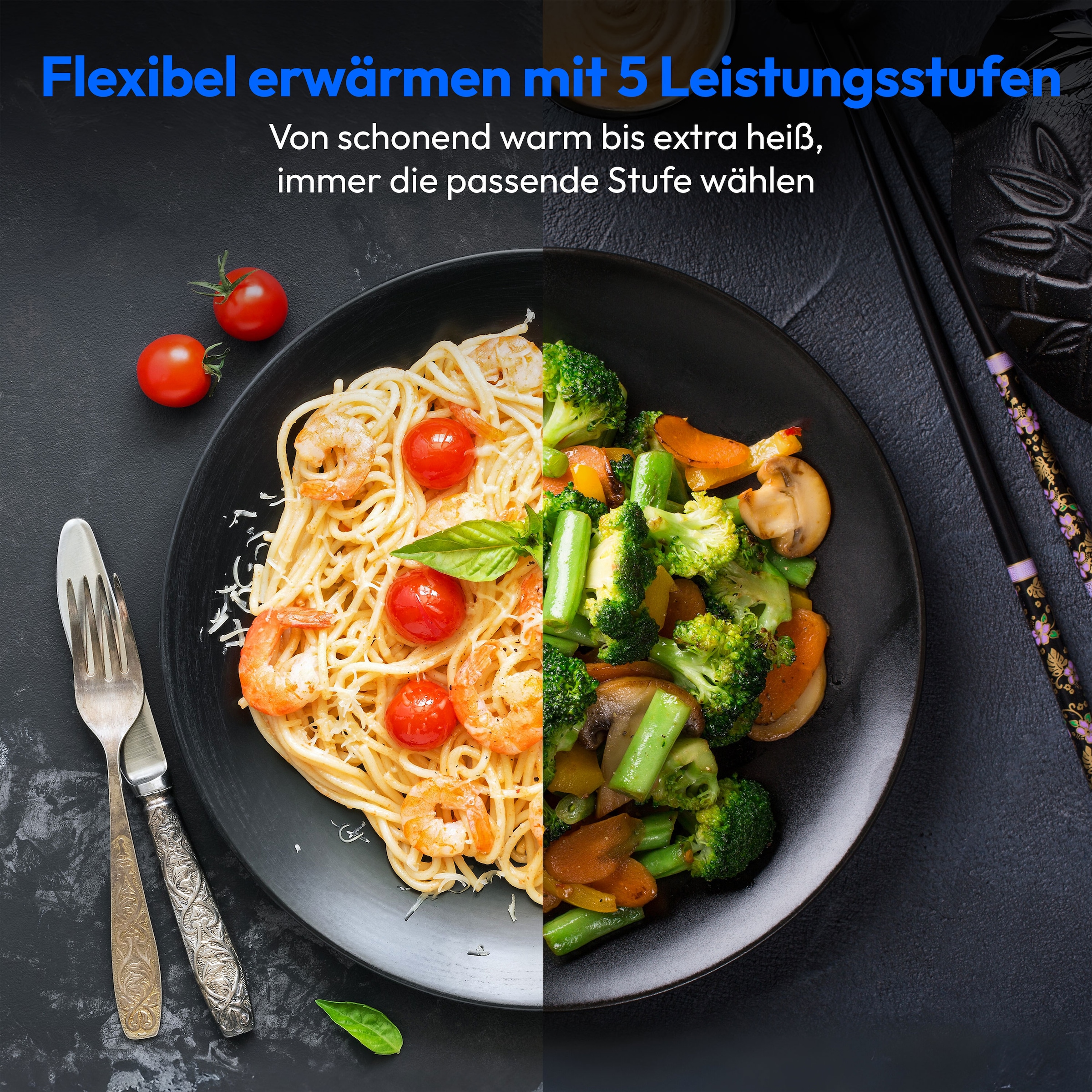 Medion® Mikrowelle »MD 12031 mit Grill und Heißluftfunktion«, Grill und Heißluft-Mikrowelle, 23 L, 5 Leistungsstufen, 11 Automatikpogramme, Auftaufunktion